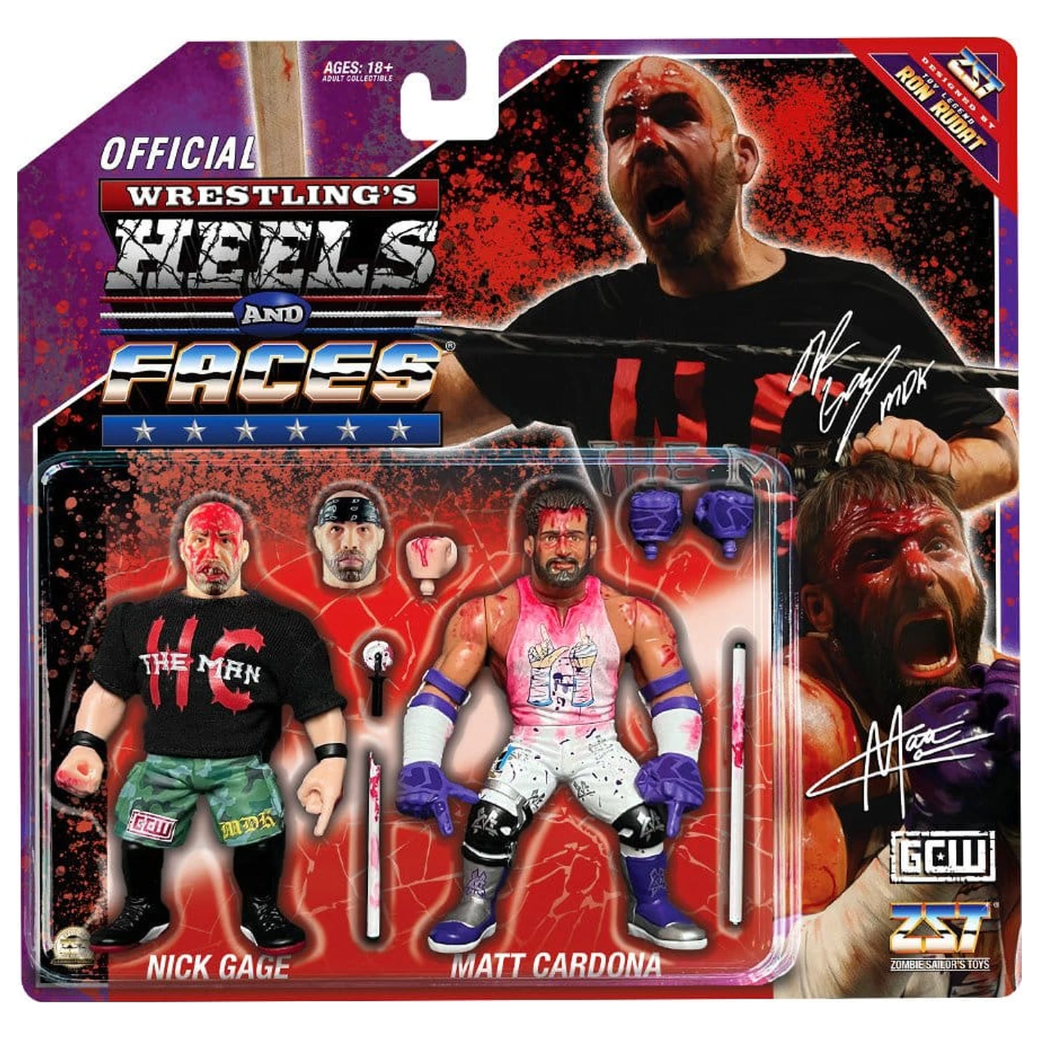Zombie Sailor's Toys Action Figures 2-Pack Nick Gage vs. Matt Cardona 11 cm product photo
