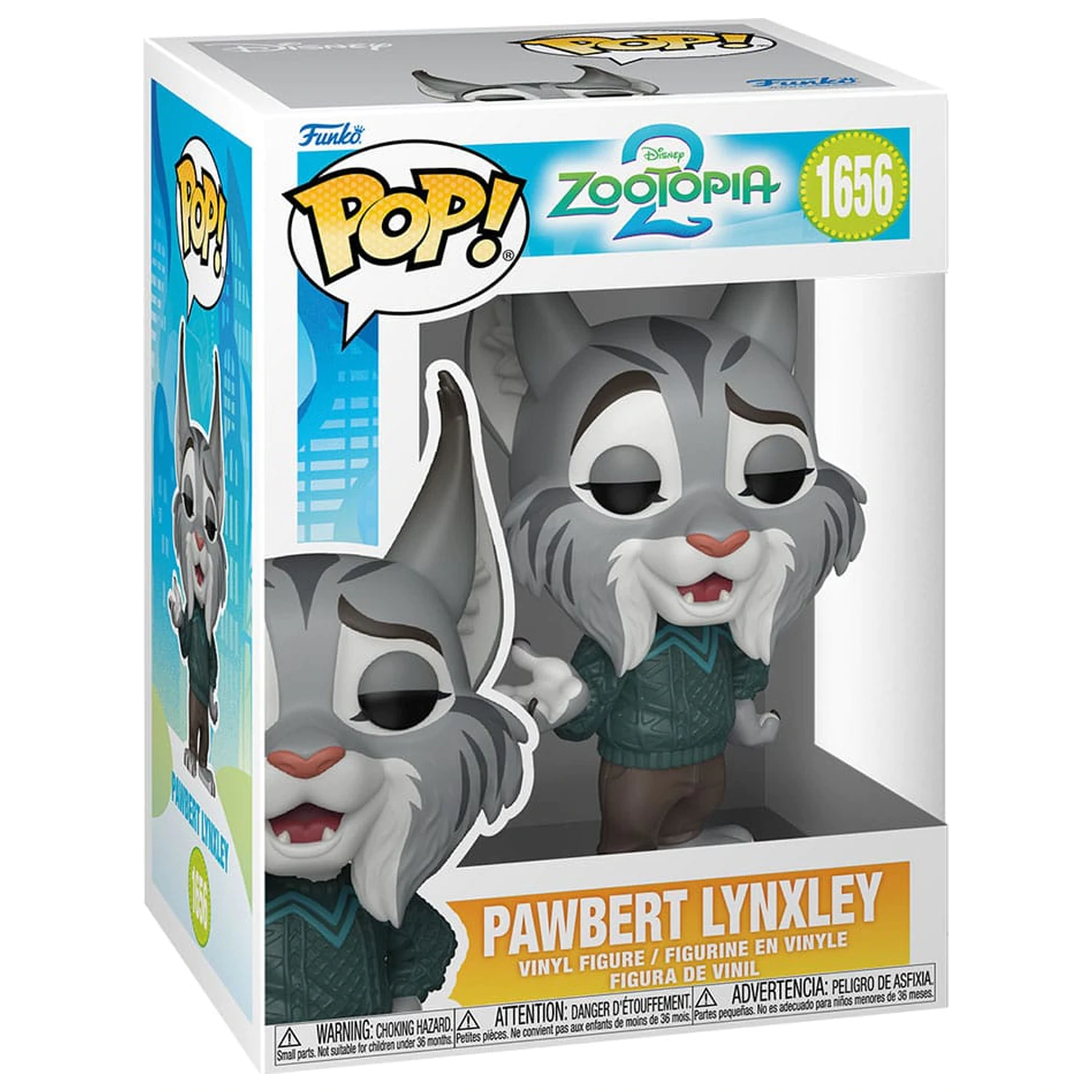 Zootopia 2 Funko POP! Movies Vinyl Figure Pawbert Lynxley 9 cm product photo