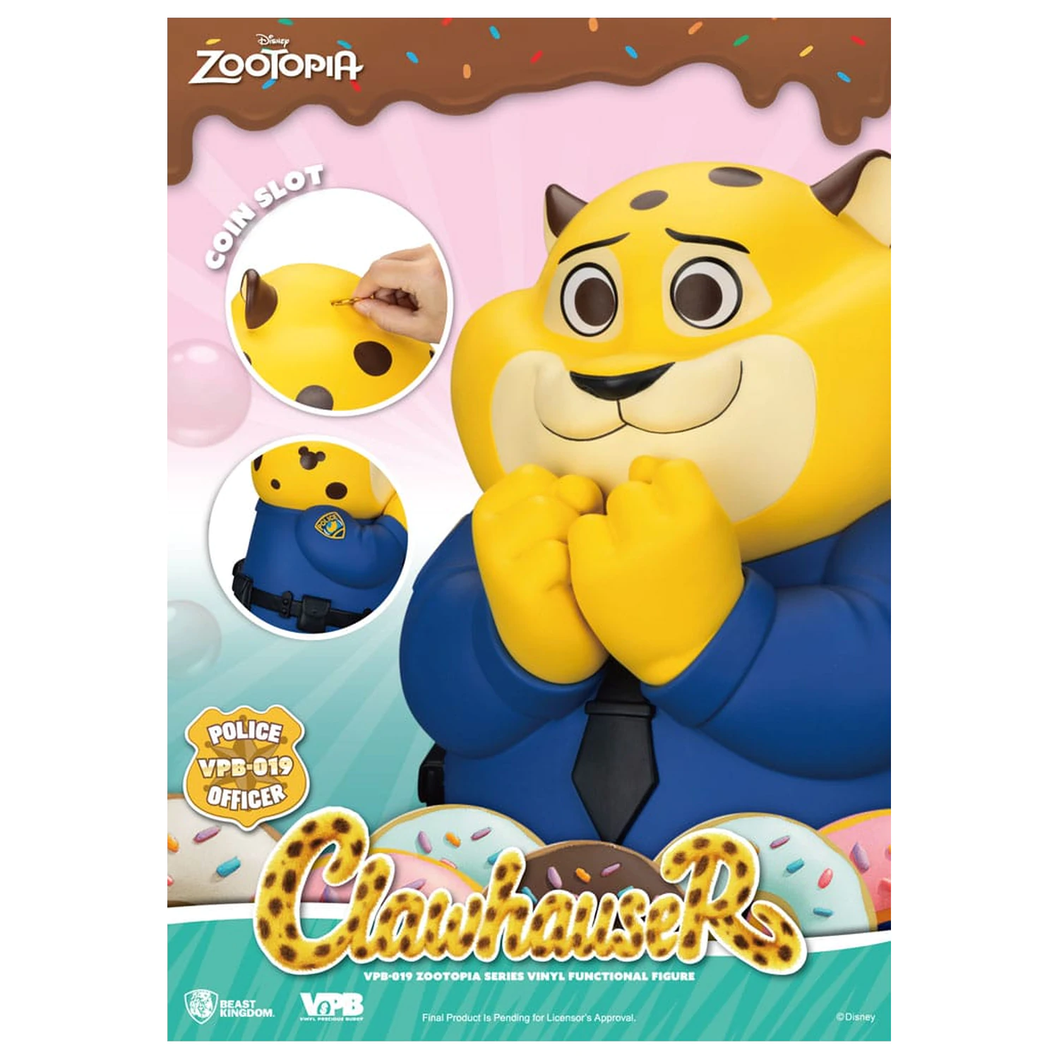 Zootopia Piggy Vinyl Bank Clawhauser 40 cm product photo