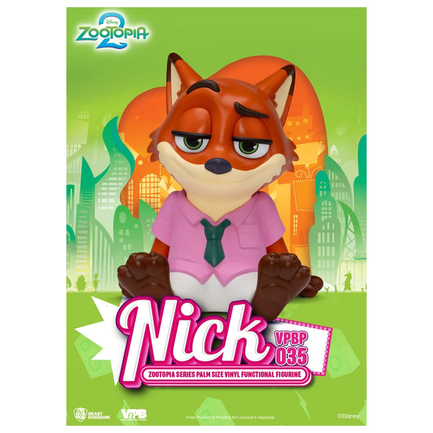 Zootopia Piggy Vinyl Bank Nick 15 cm product photo