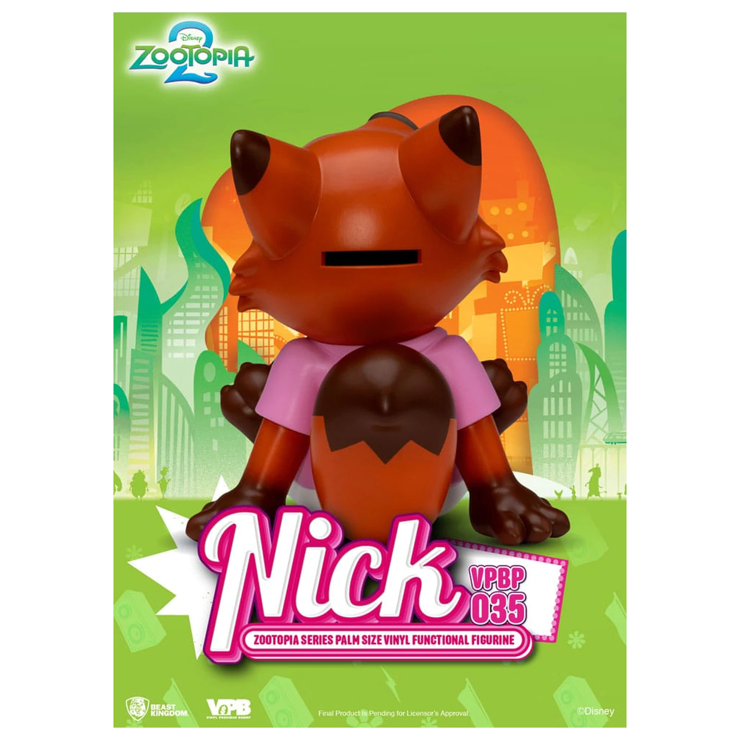 Zootopia Piggy Vinyl Bank Nick 15 cm product photo