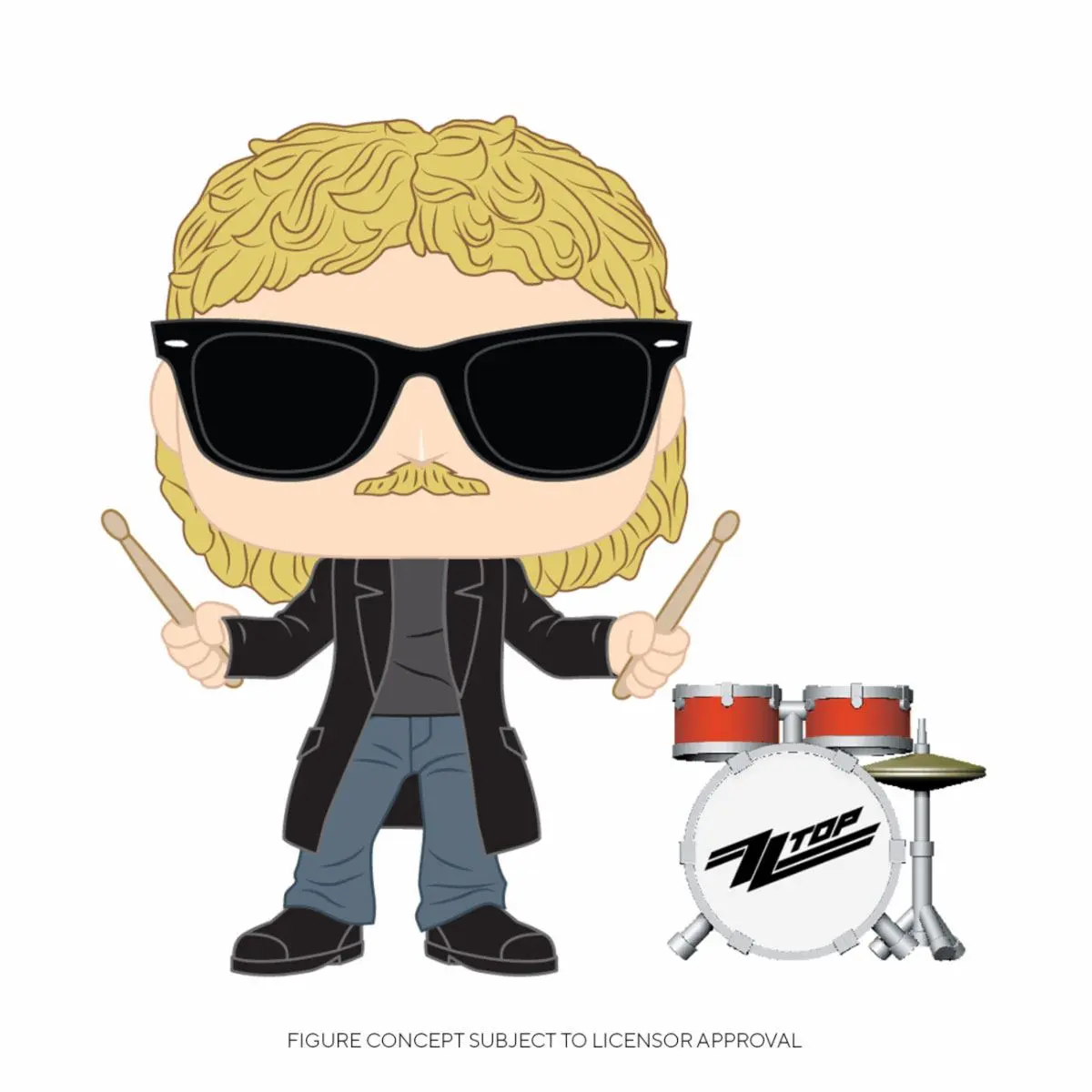 ZZ Top POP! Rocks Vinyl Figure Frank Beard 9 cm product photo