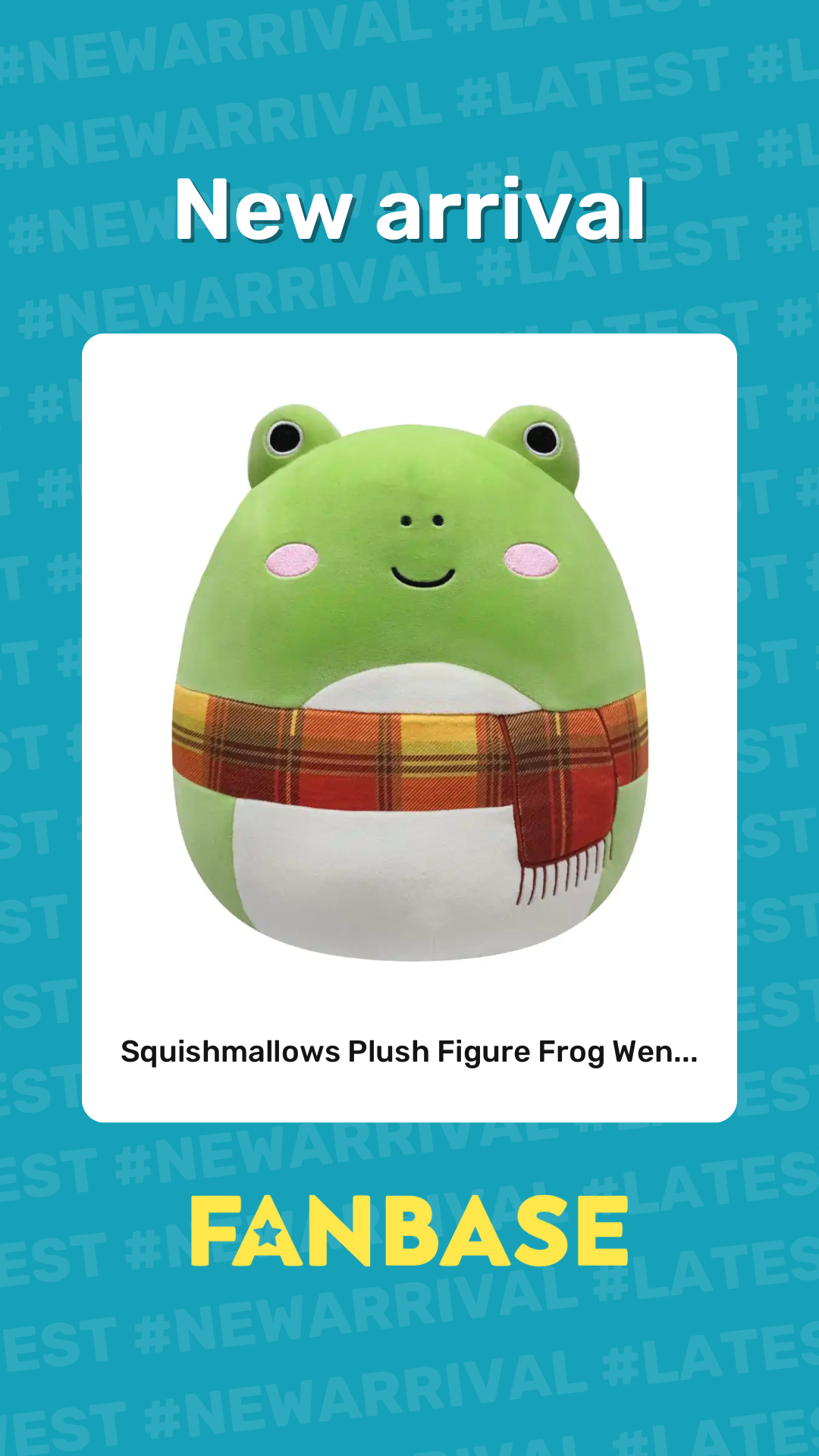 New arrival: Squishmallows Plush Figure Frog Wen...