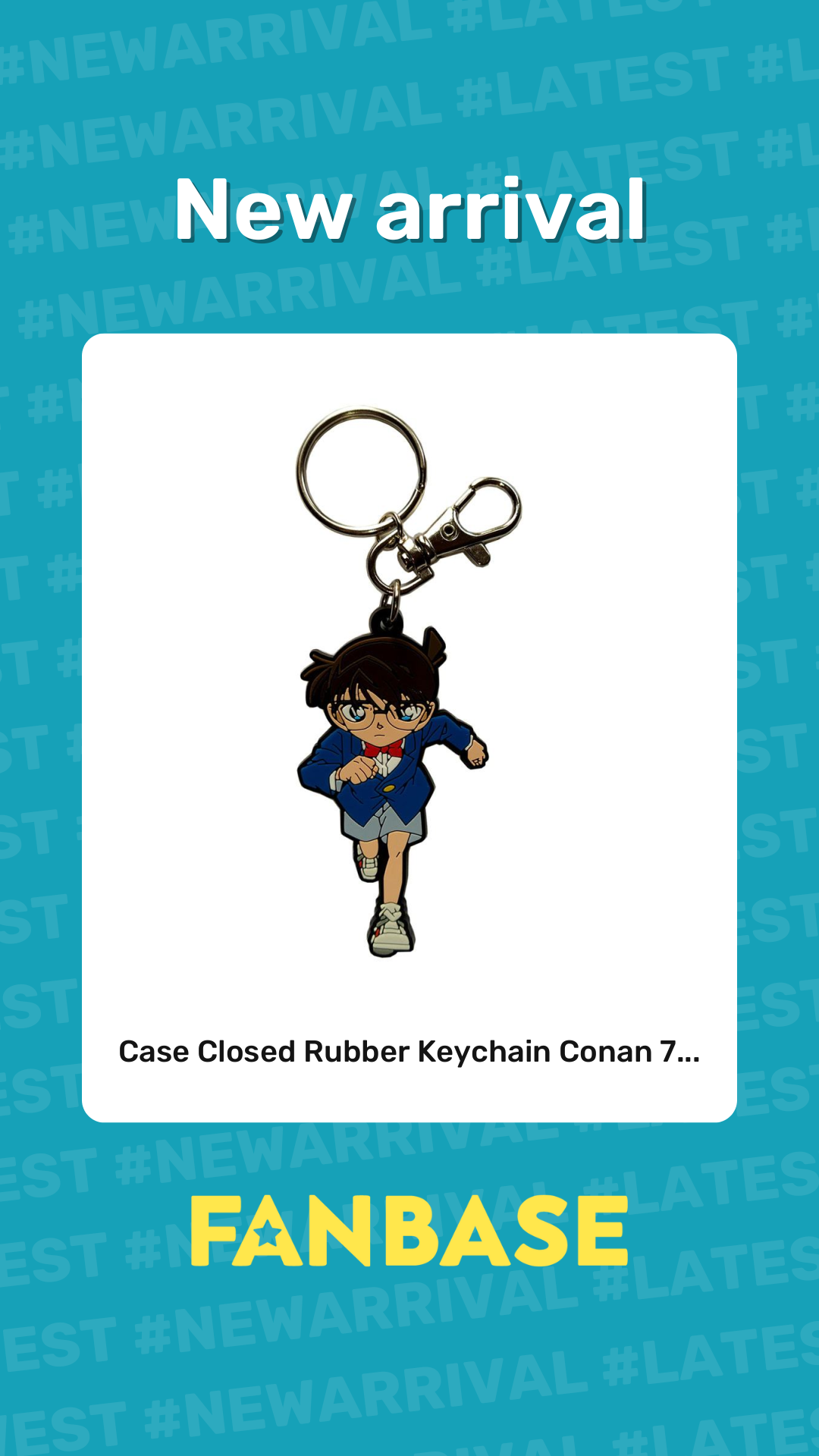 New arrival: Case Closed Rubber Keychain Conan 7...