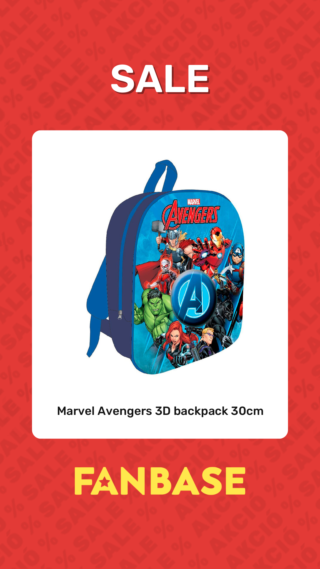 Sale: Marvel Avengers 3D backpack 30cm