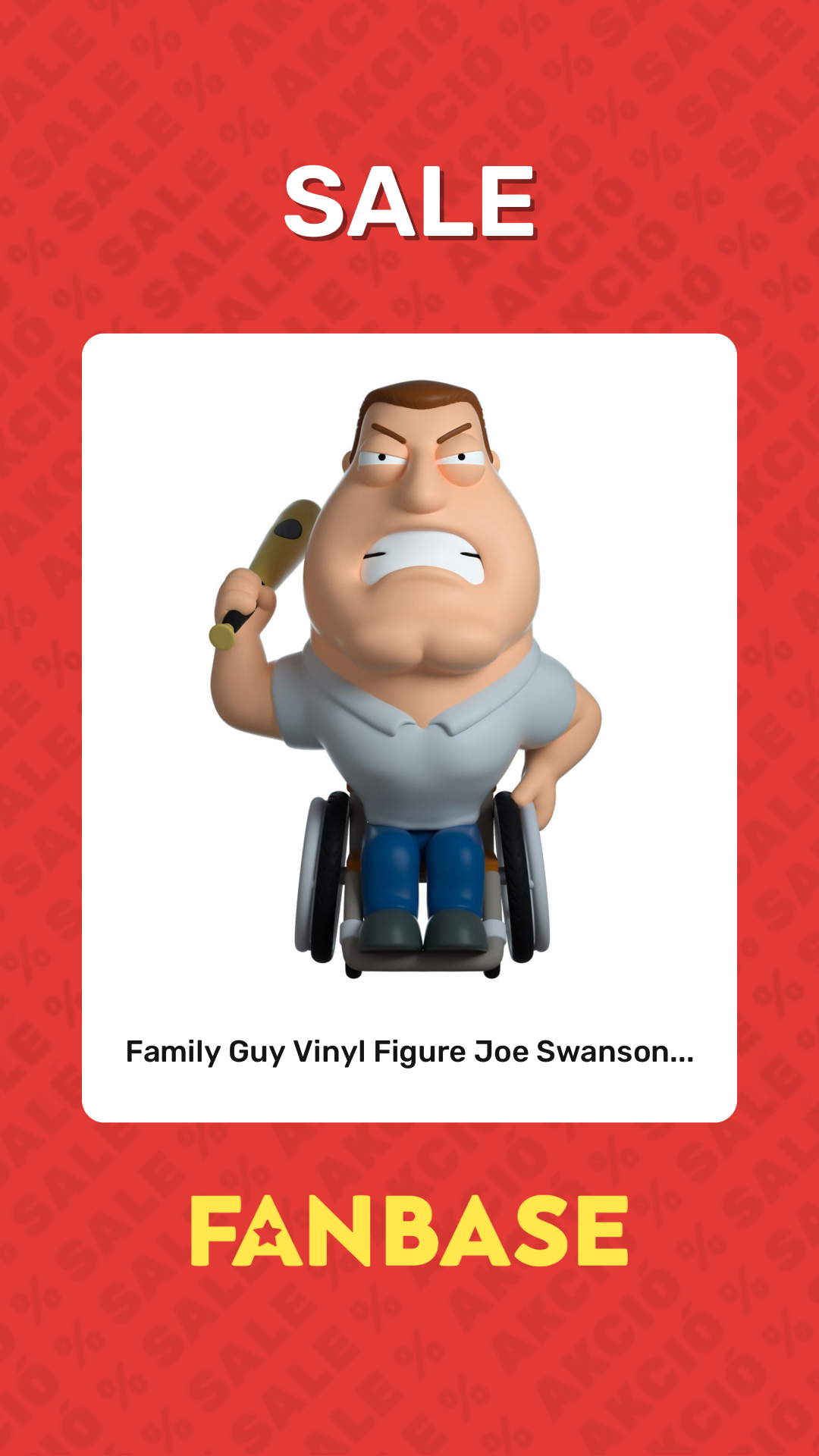 Sale: Family Guy Vinyl Figure Joe Swanson...