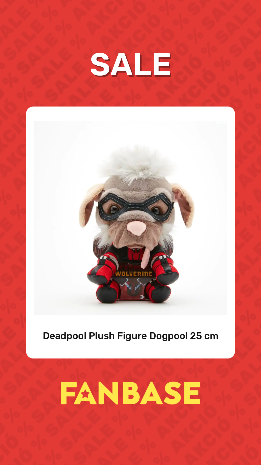 Sale: Deadpool Plush Figure Dogpool 25 cm