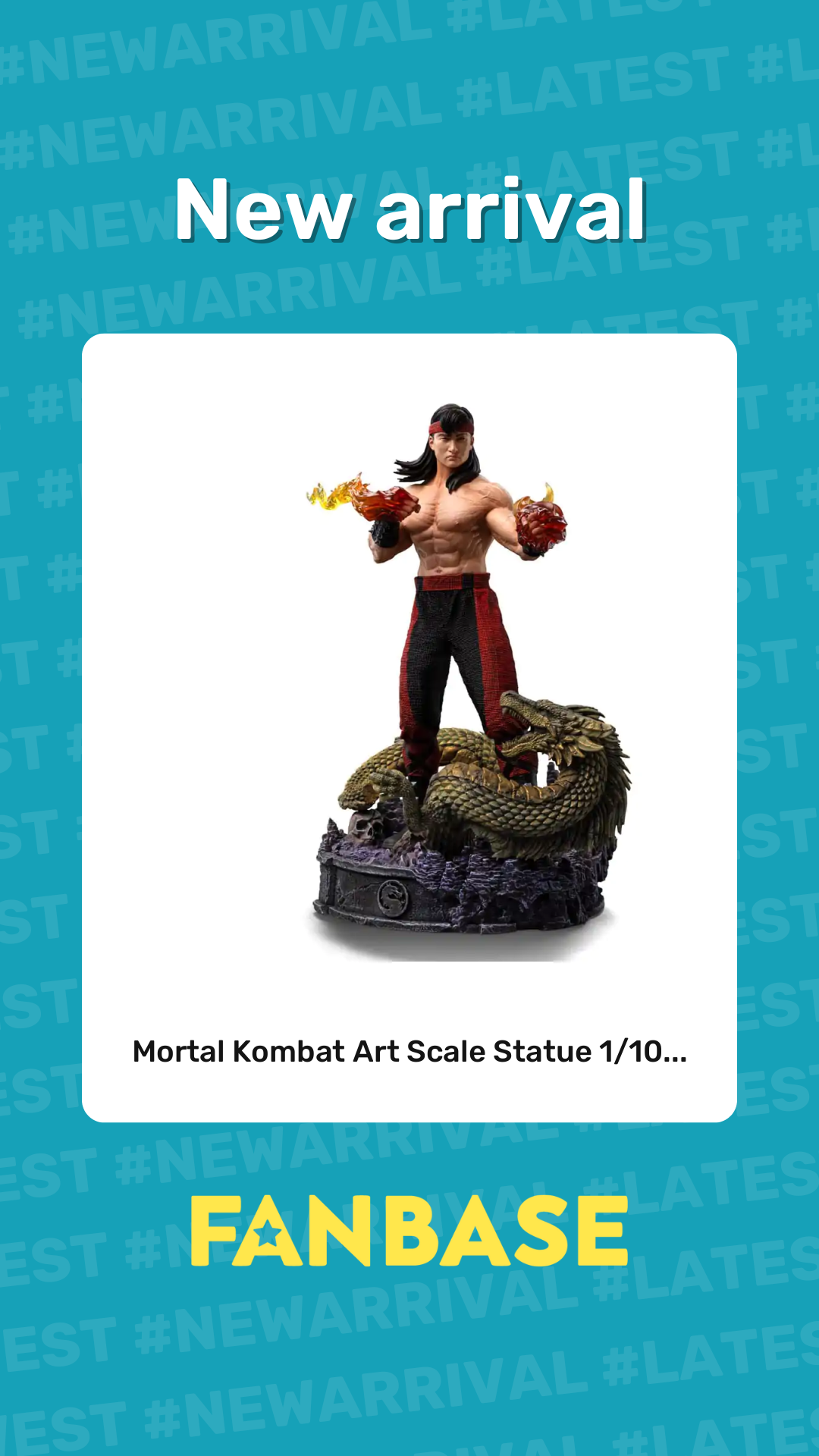 New arrival: Mortal Kombat Art Scale Statue 1/10...