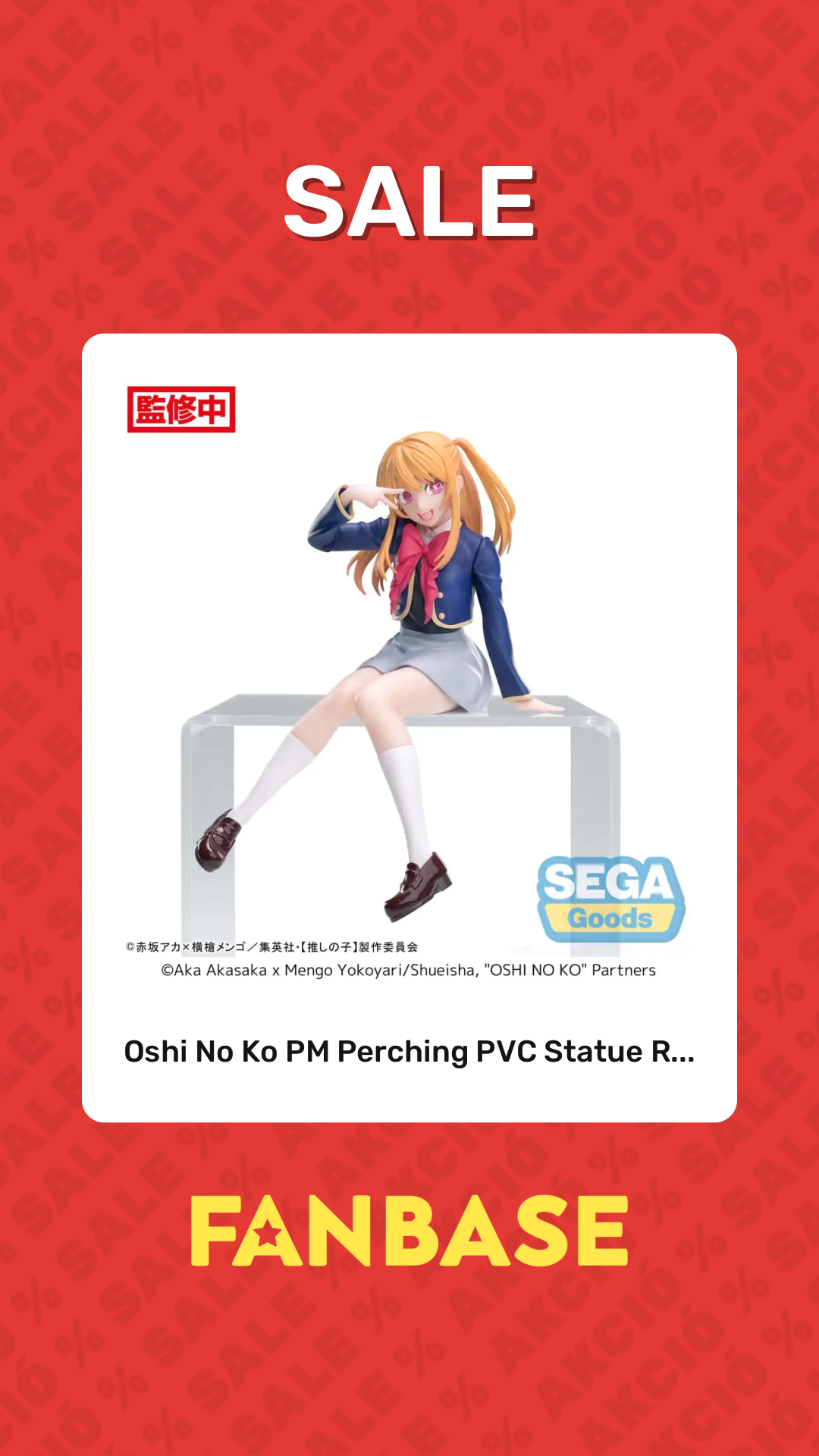 Sale: Oshi No Ko PM Perching PVC Statue R...