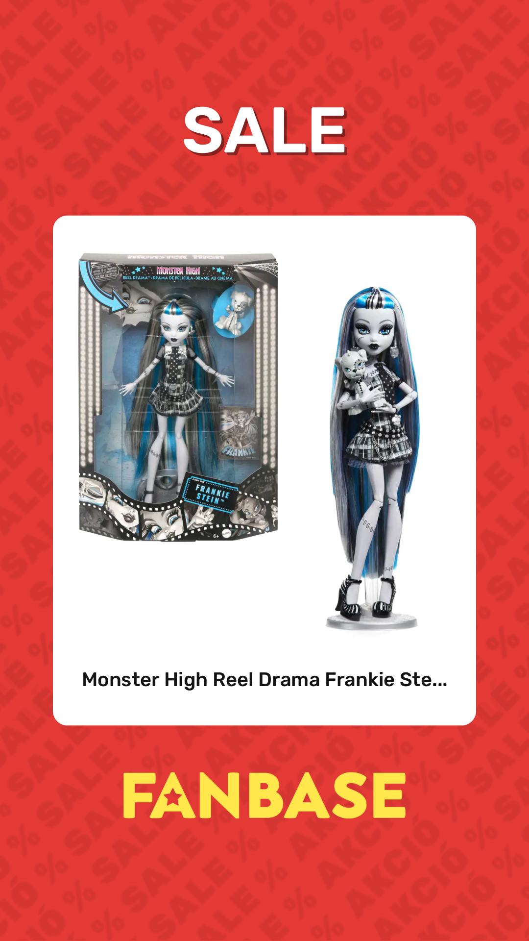 Sale: Monster High Reel Drama Frankie Ste...