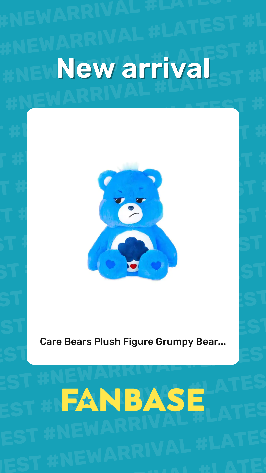 New arrival: Care Bears Plush Figure Grumpy Bear...