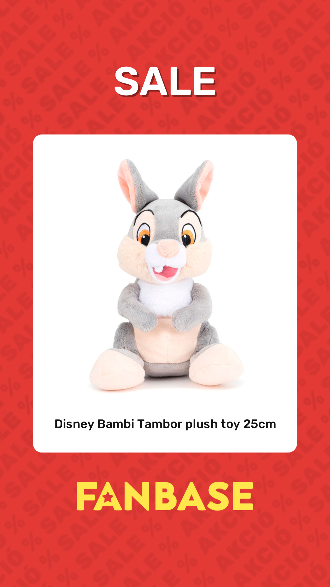 Sale: Disney Bambi Tambor plush toy 25cm