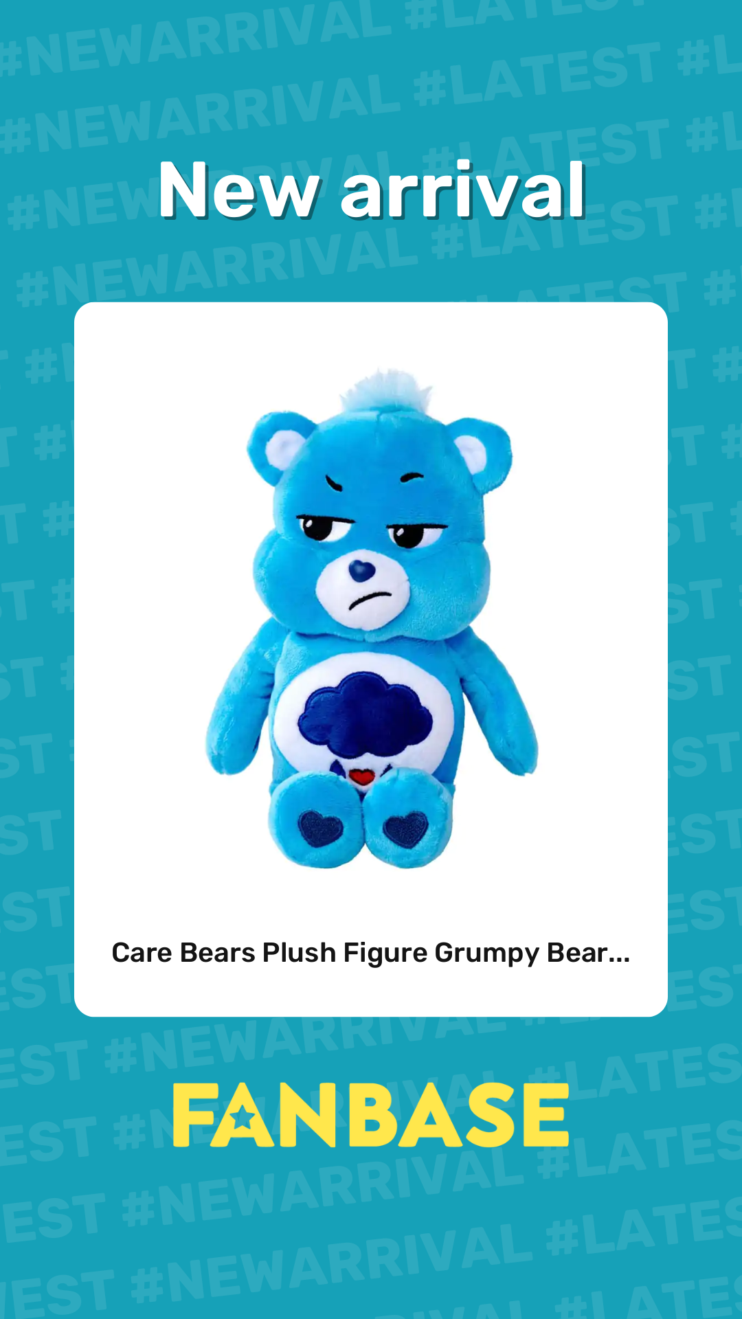 New arrival: Care Bears Plush Figure Grumpy Bear...