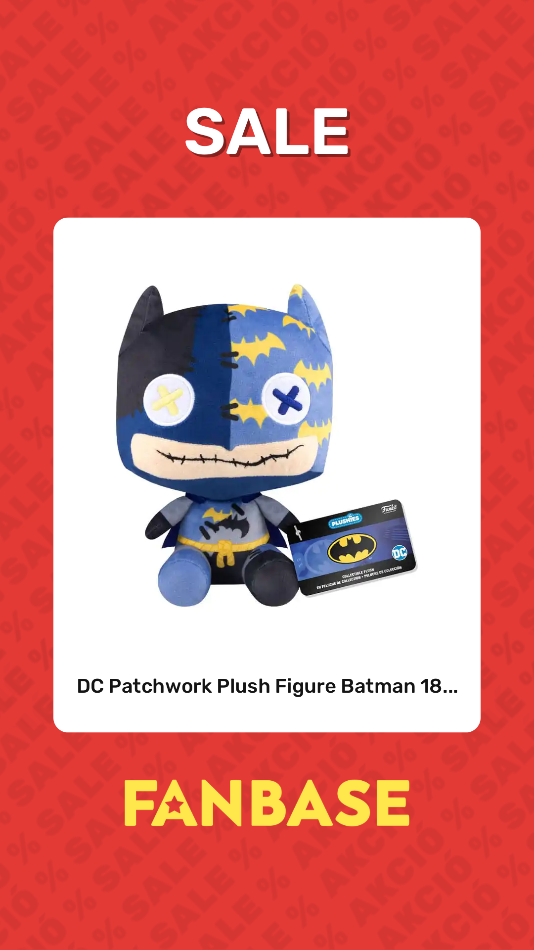 Sale: DC Patchwork Plush Figure Batman 18...