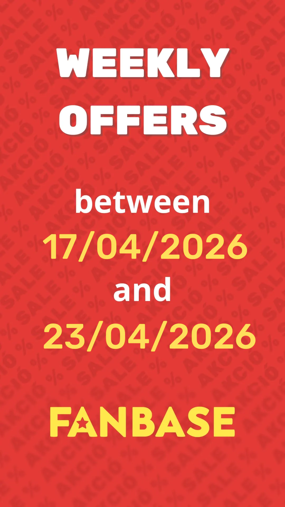 Weekly Offers betweeen 17/04 and 23/04