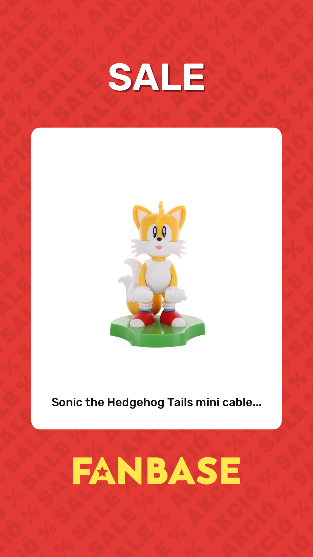Sale: Sonic the Hedgehog Tails mini cable...