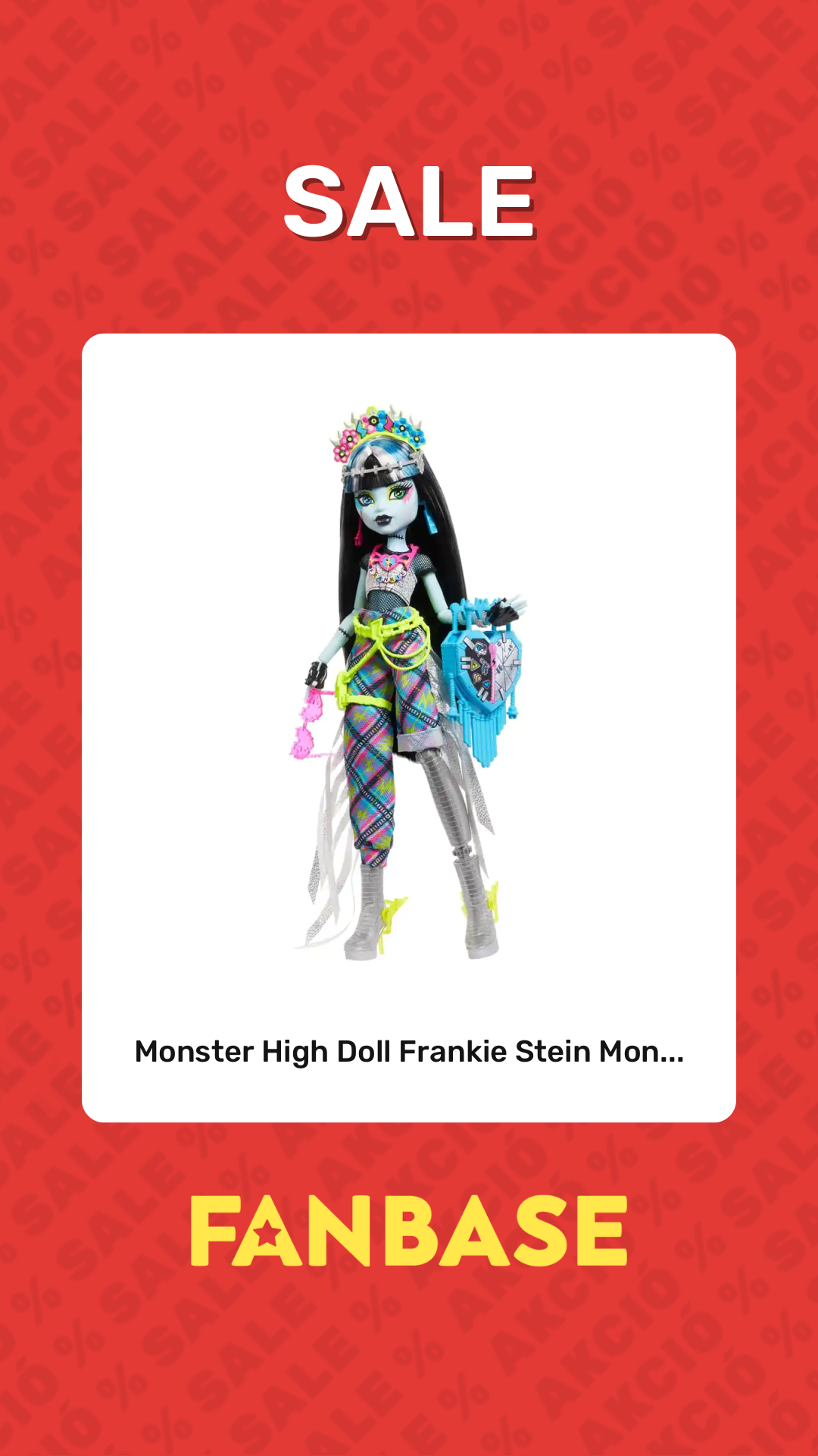 Sale: Monster High Doll Frankie Stein Mon...