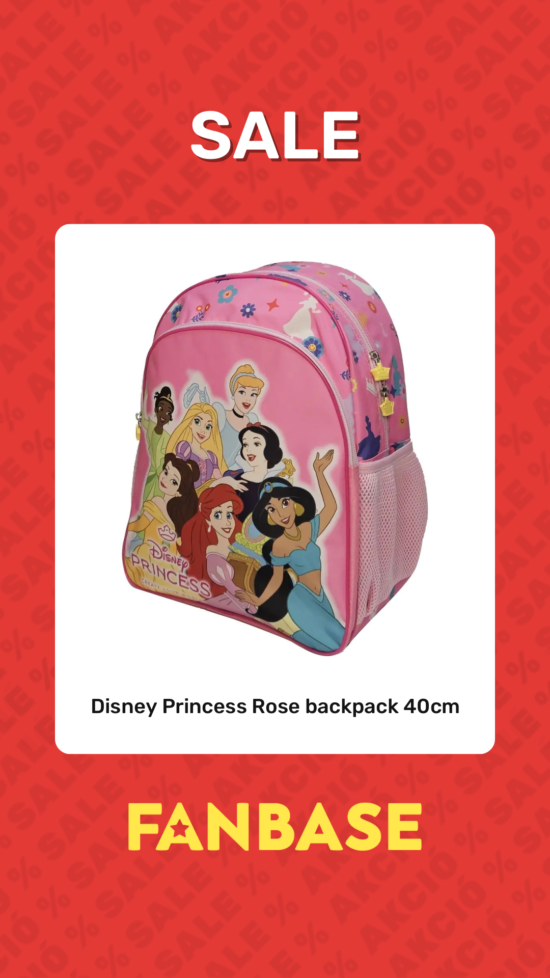 Sale: Disney Princess Rose backpack 40cm