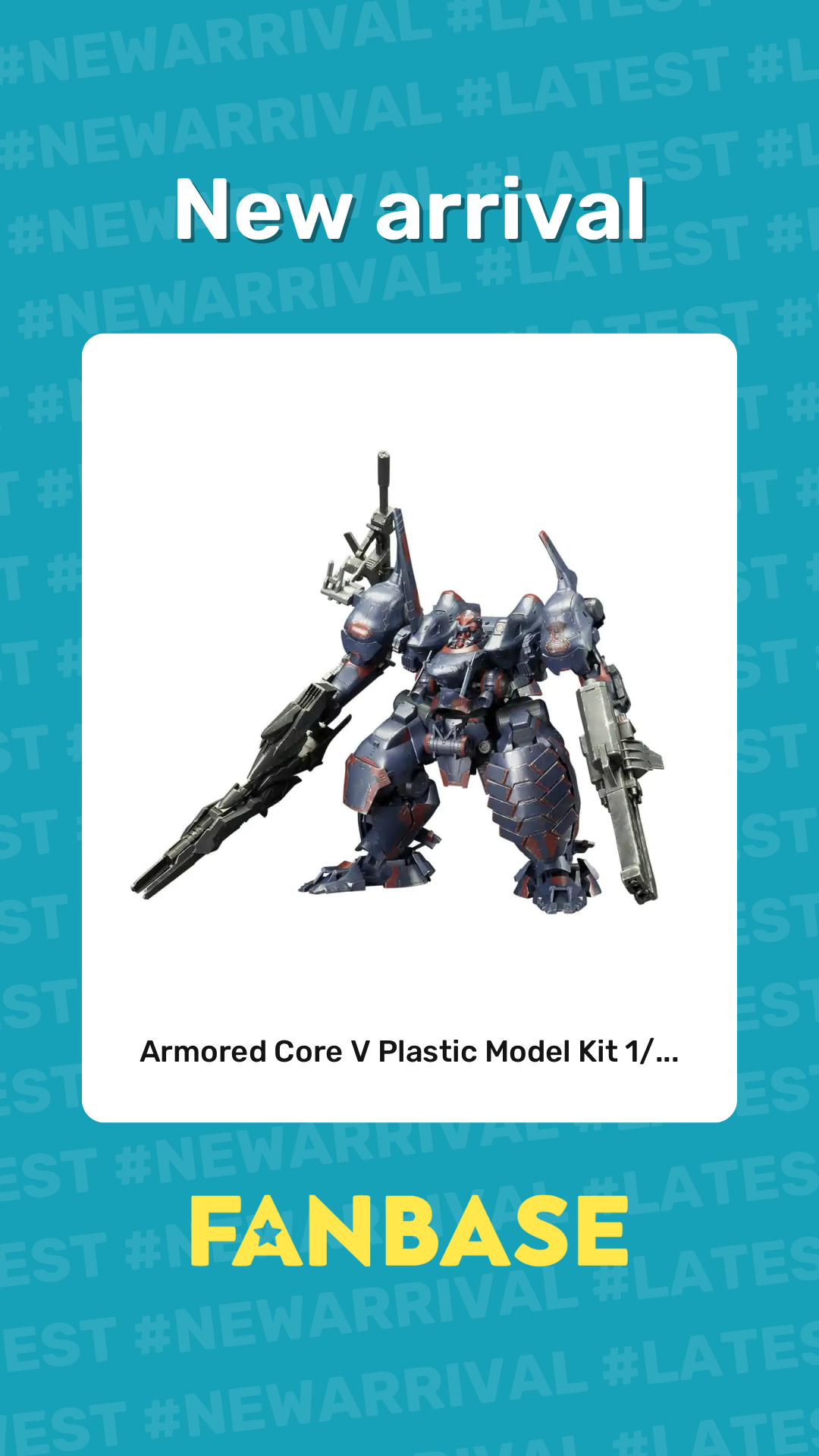 New arrival: Armored Core V Plastic Model Kit 1/...