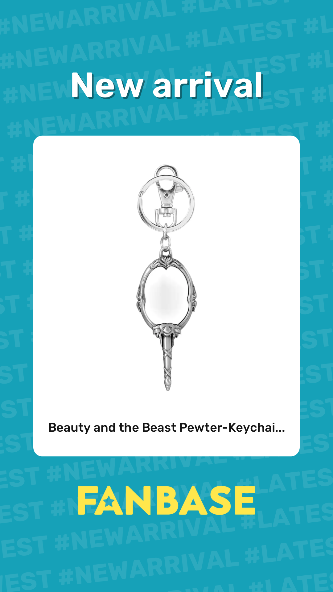 New arrival: Beauty and the Beast Pewter-Keychai...