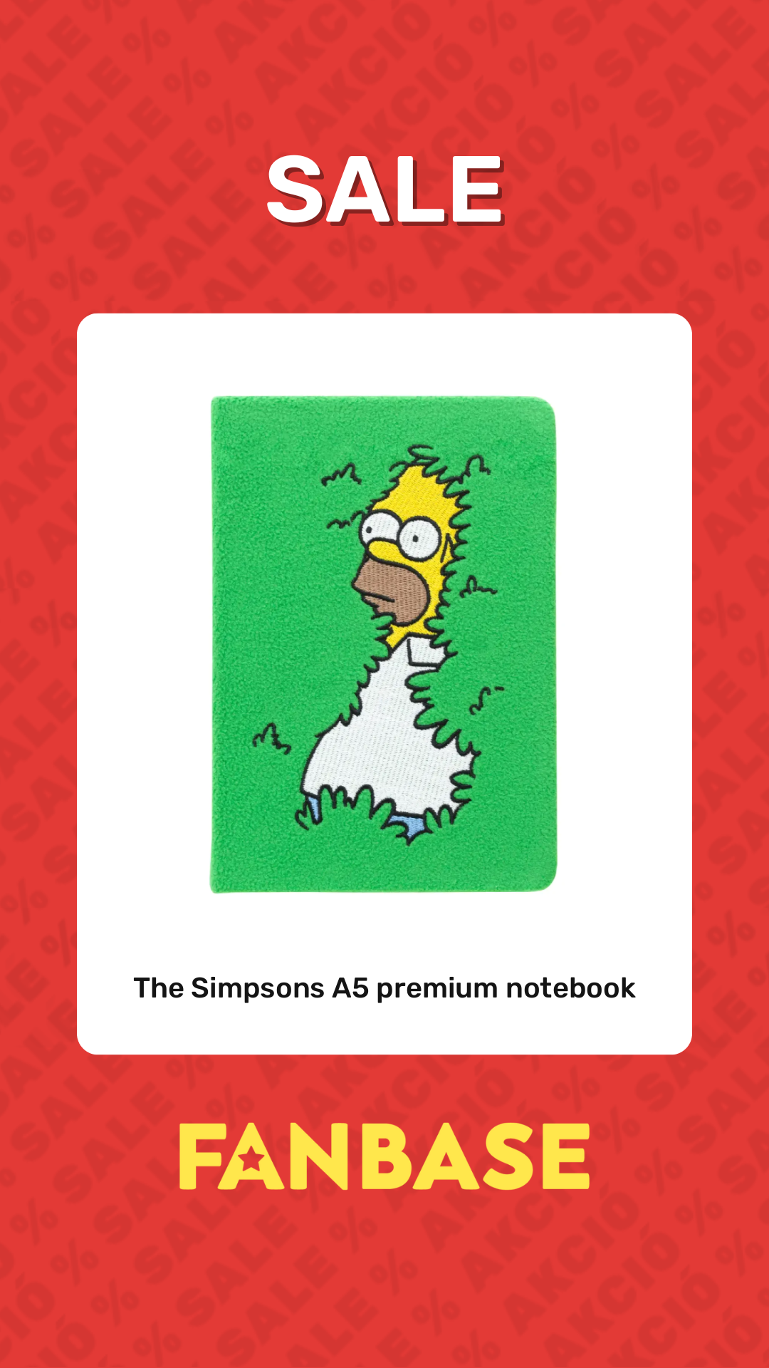 Sale: The Simpsons A5 premium notebook