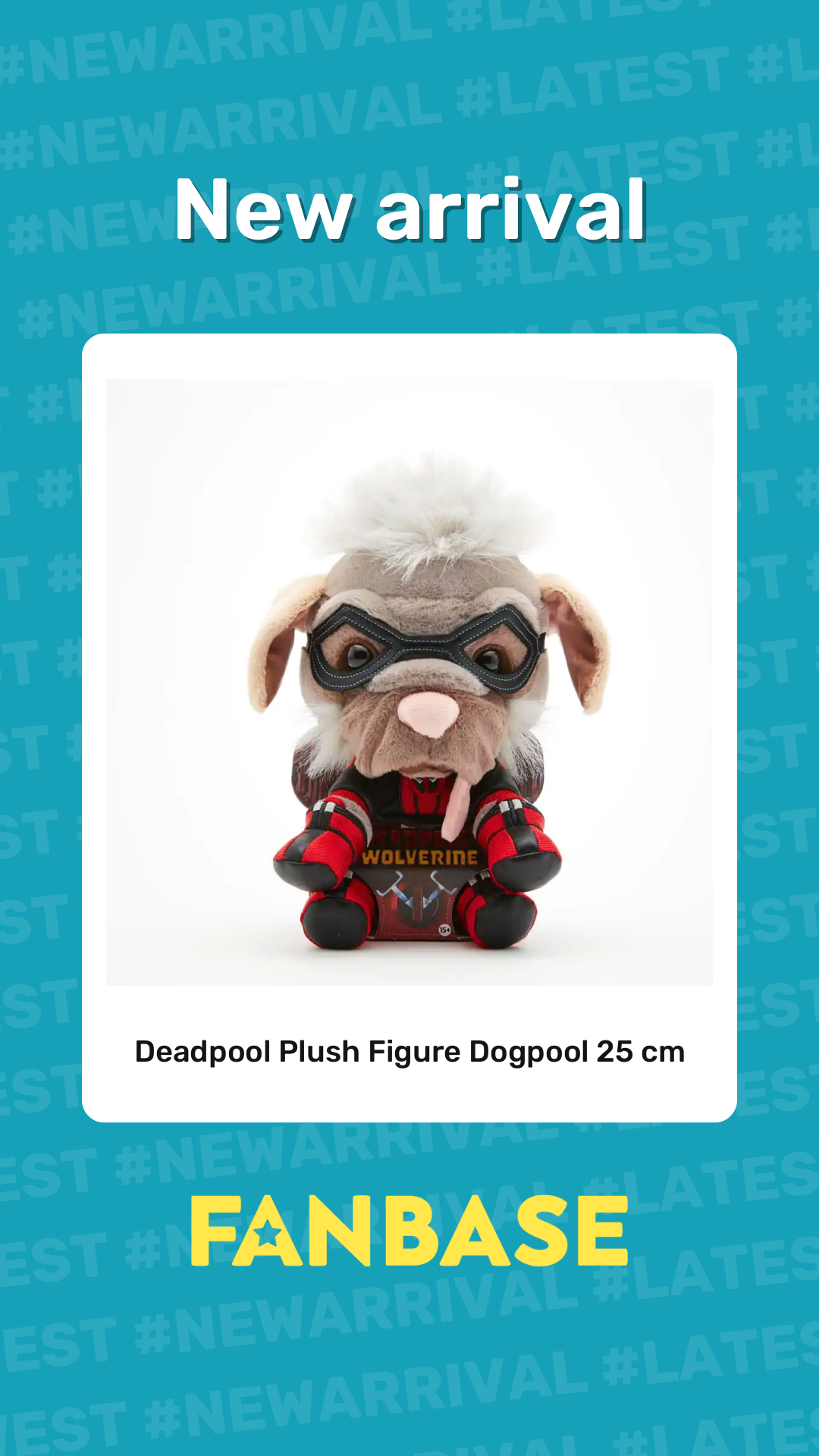 New arrival: Deadpool Plush Figure Dogpool 25 cm