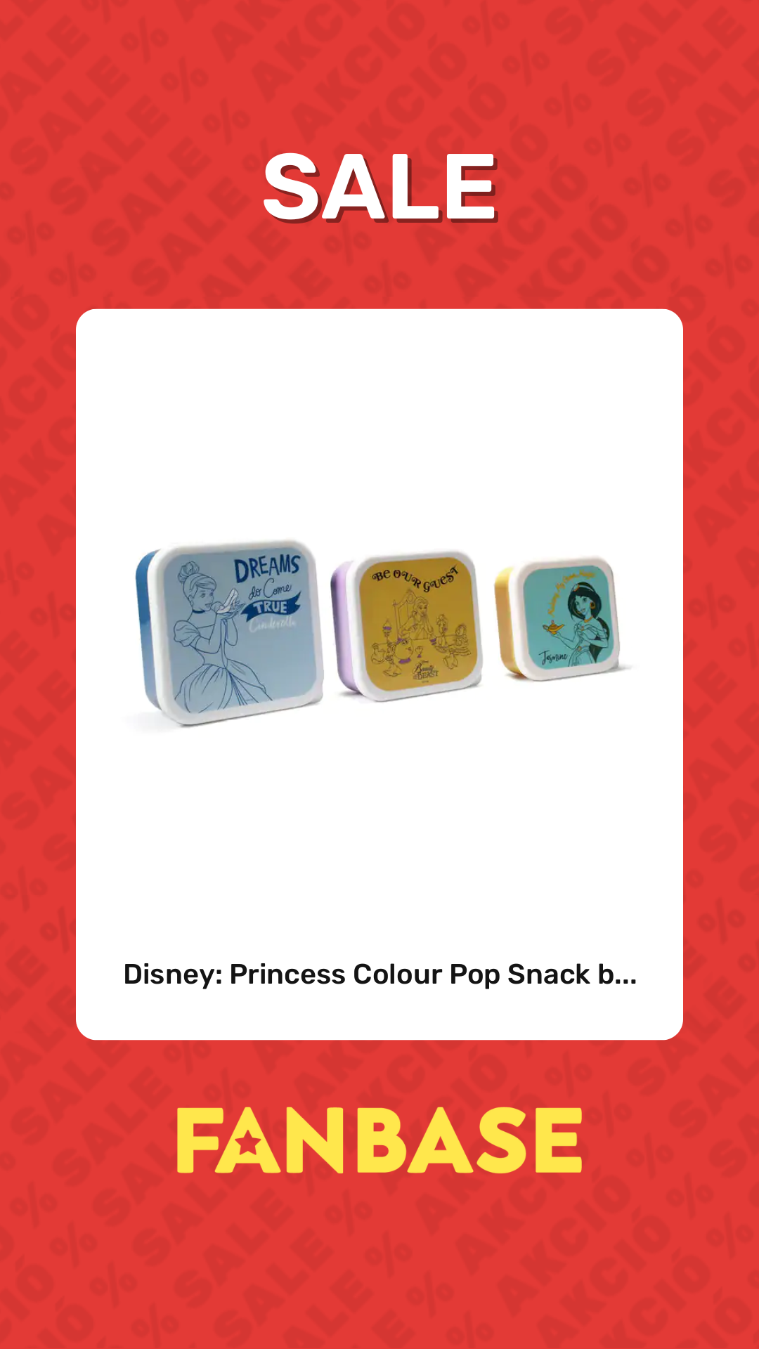 Sale: Disney: Princess Colour Pop Snack b...