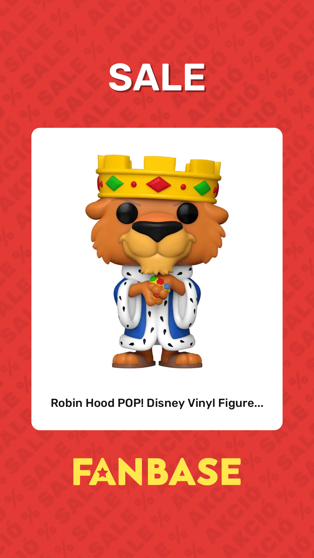 Sale: Robin Hood POP! Disney Vinyl Figure...