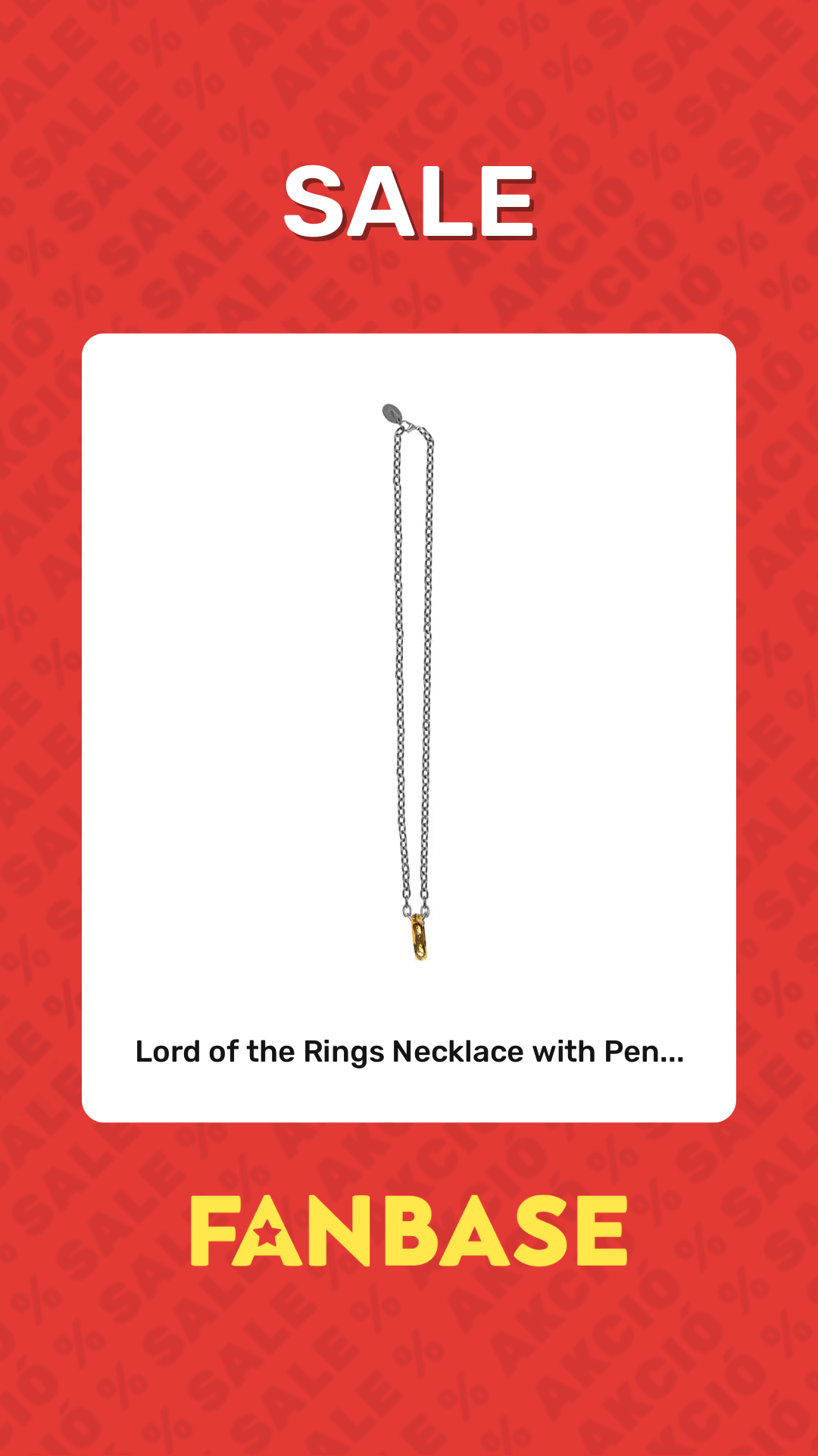 Sale: Lord of the Rings Necklace with Pen...