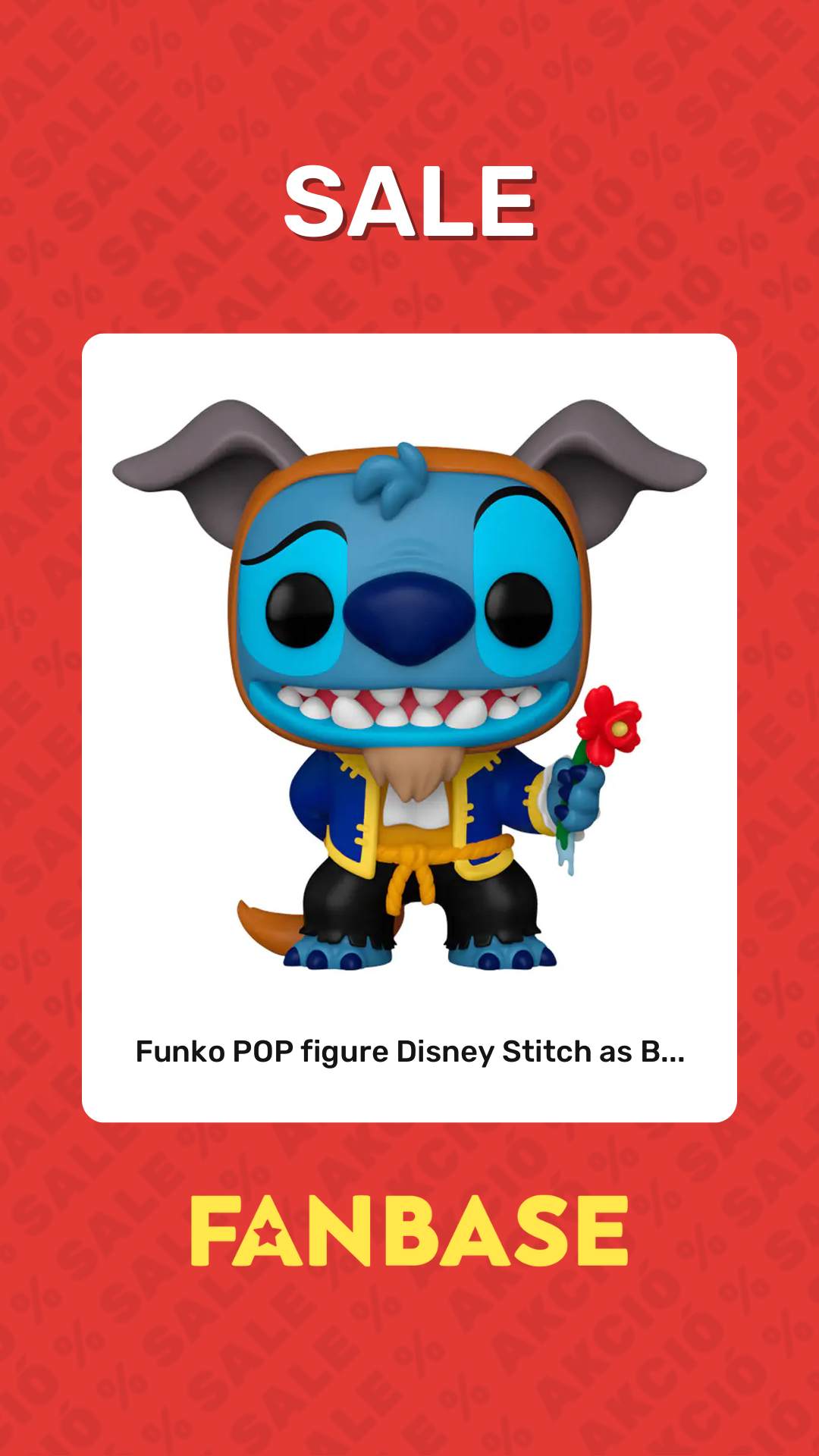 Sale: Funko POP figure Disney Stitch as B...