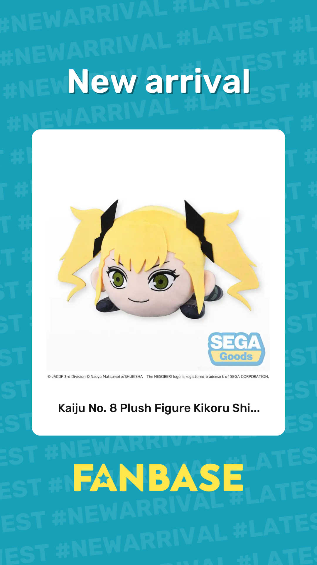 New arrival: Kaiju No. 8 Plush Figure Kikoru Shi...