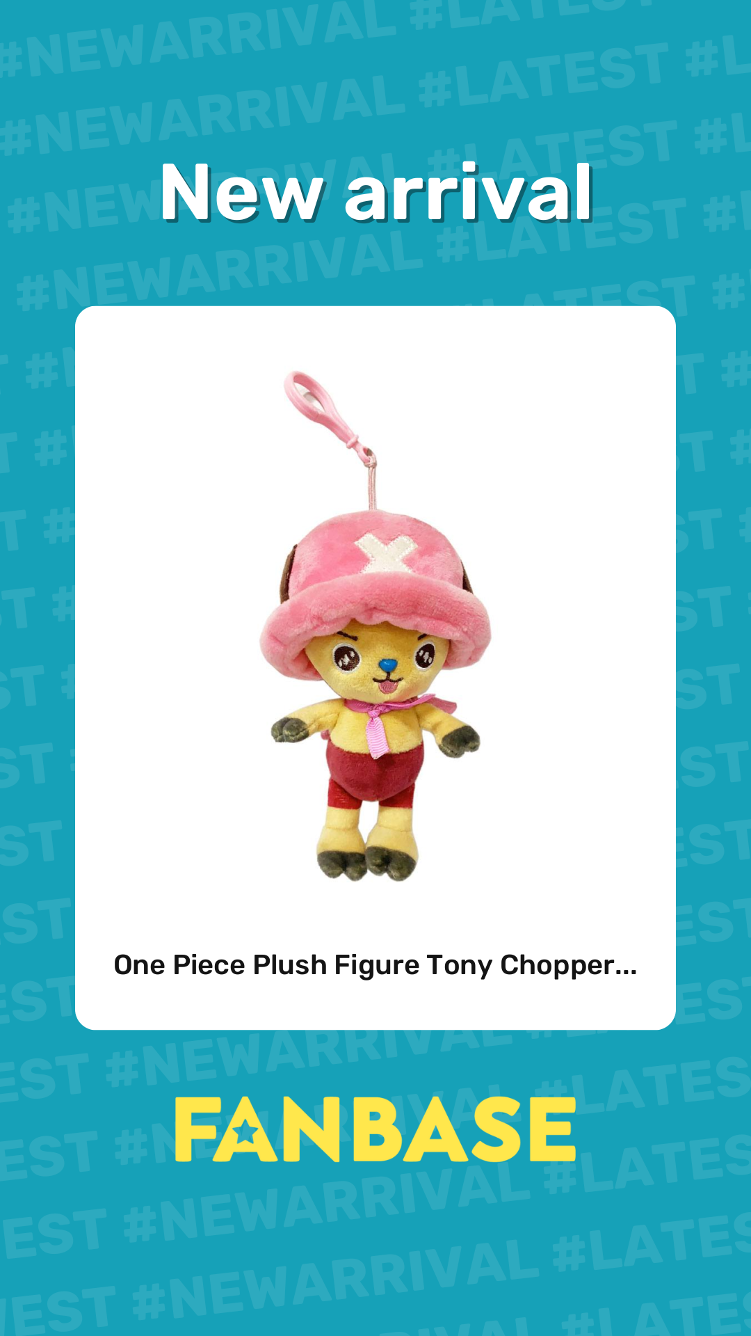 New arrival: One Piece Plush Figure Tony Chopper...