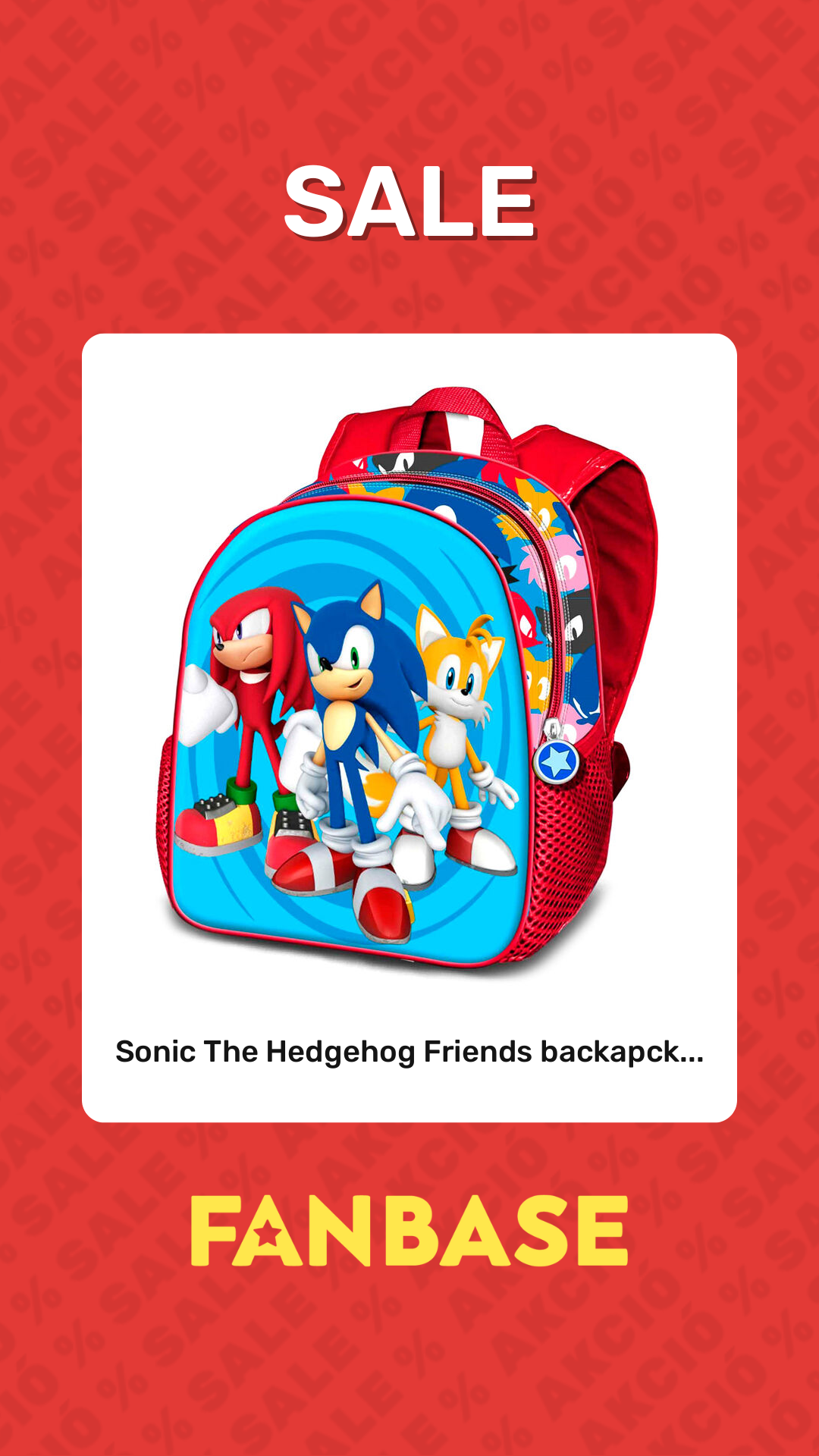 Sale: Sonic The Hedgehog Friends backapck...