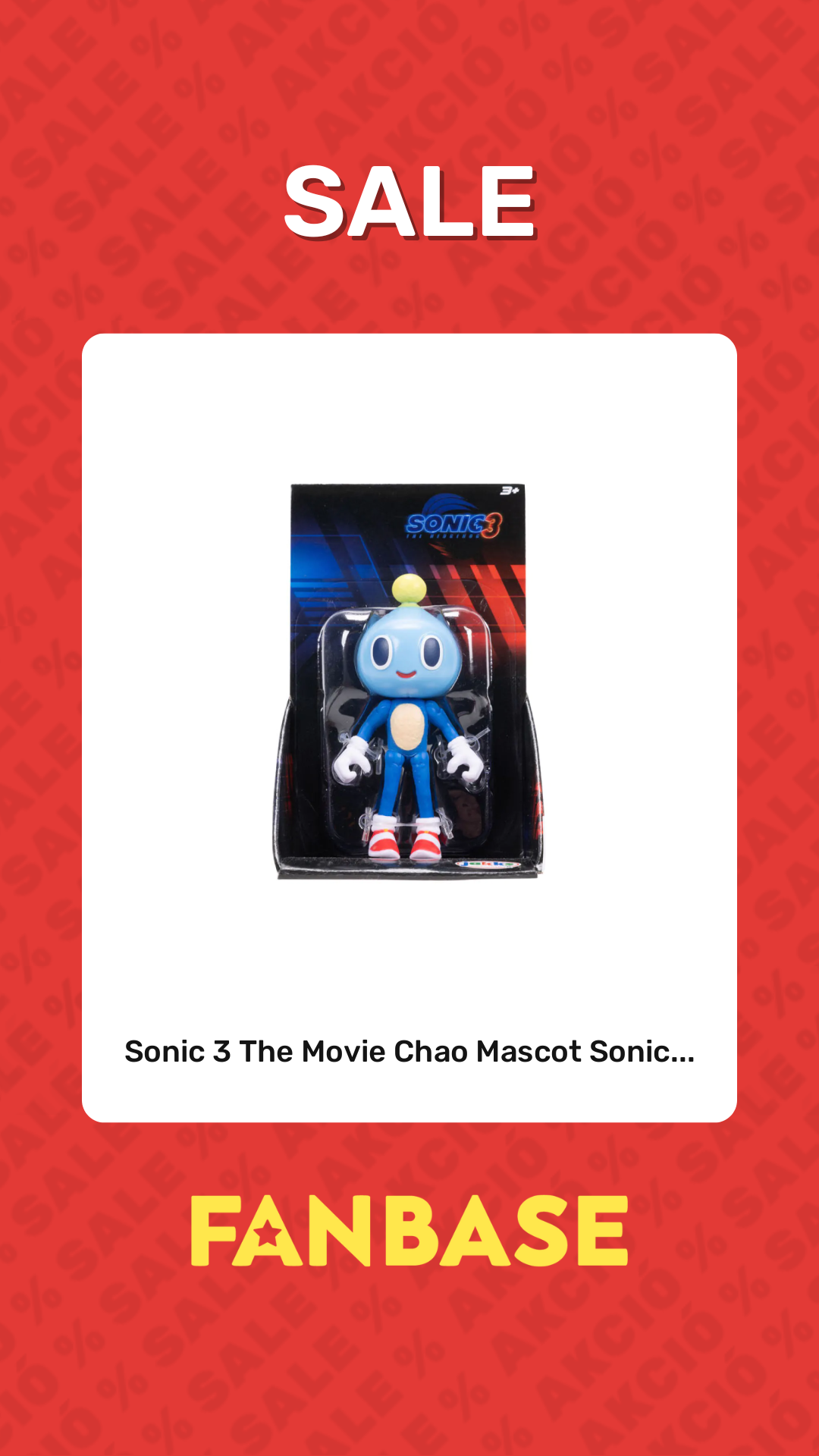 Sale: Sonic 3 The Movie Chao Mascot Sonic...