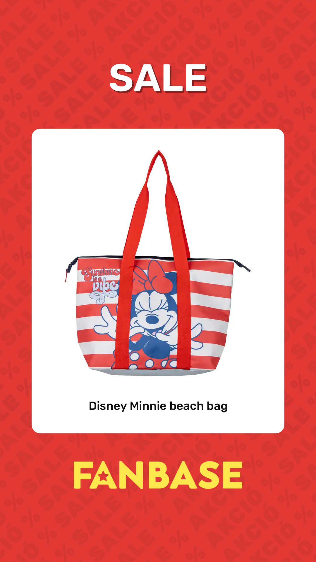 Sale: Disney Minnie beach bag