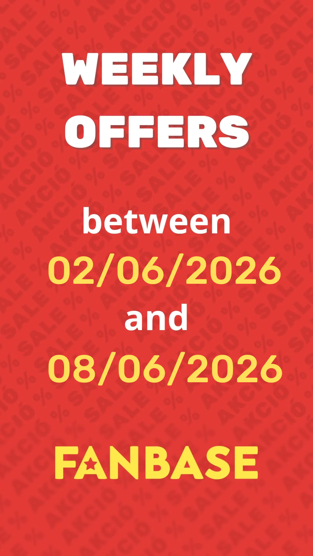 Weekly Offers betweeen 02/06 and 08/06