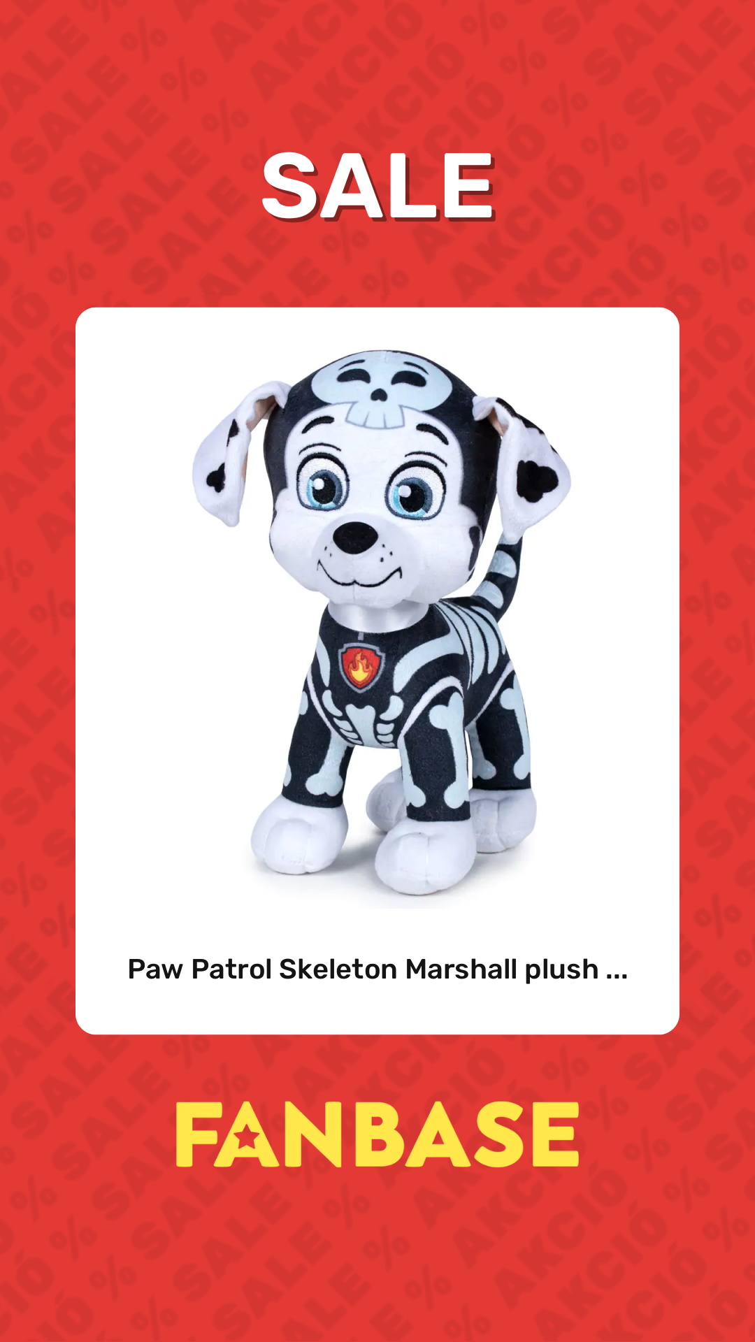 Sale: Paw Patrol Skeleton Marshall plush ...