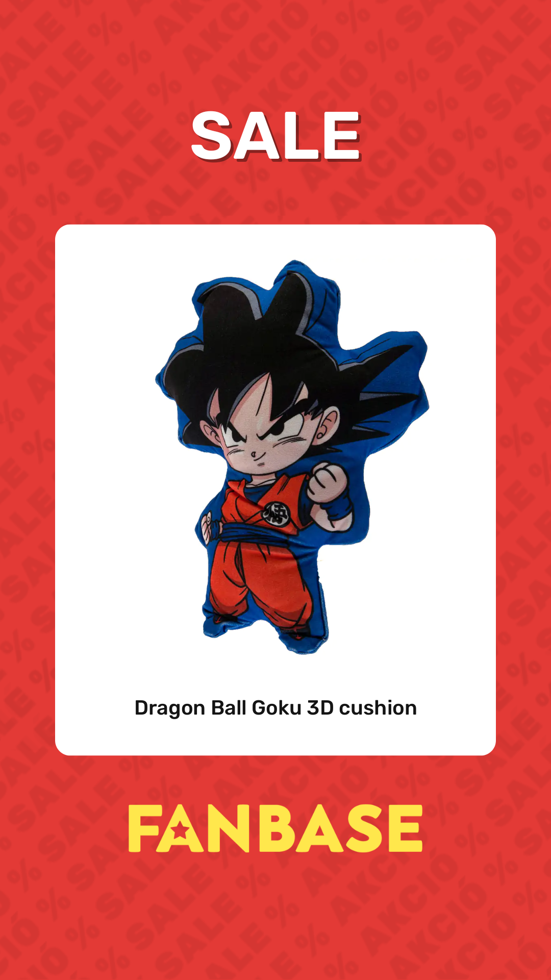 Sale: Dragon Ball Goku 3D cushion