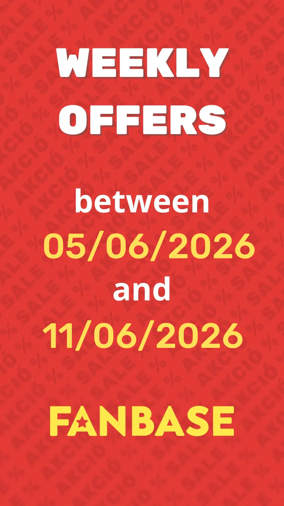 Weekly Offers betweeen 05/06 and 11/06