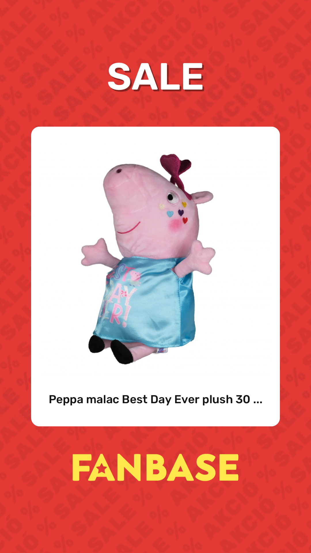 Sale: Peppa malac Best Day Ever plush 30 ...