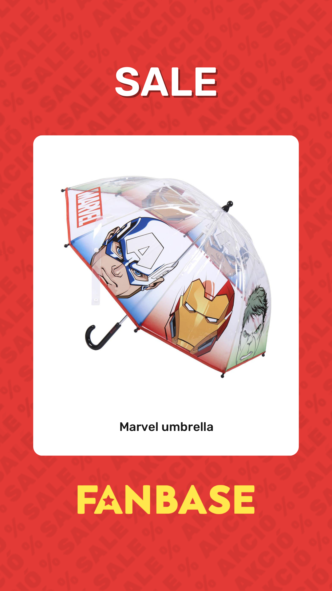 Sale: Marvel umbrella