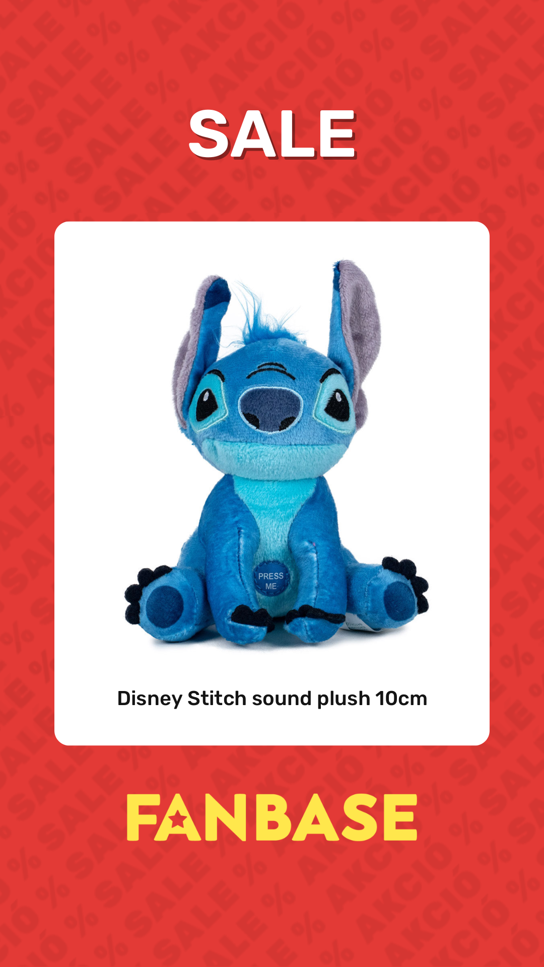 Sale: Disney Stitch sound plush 10cm