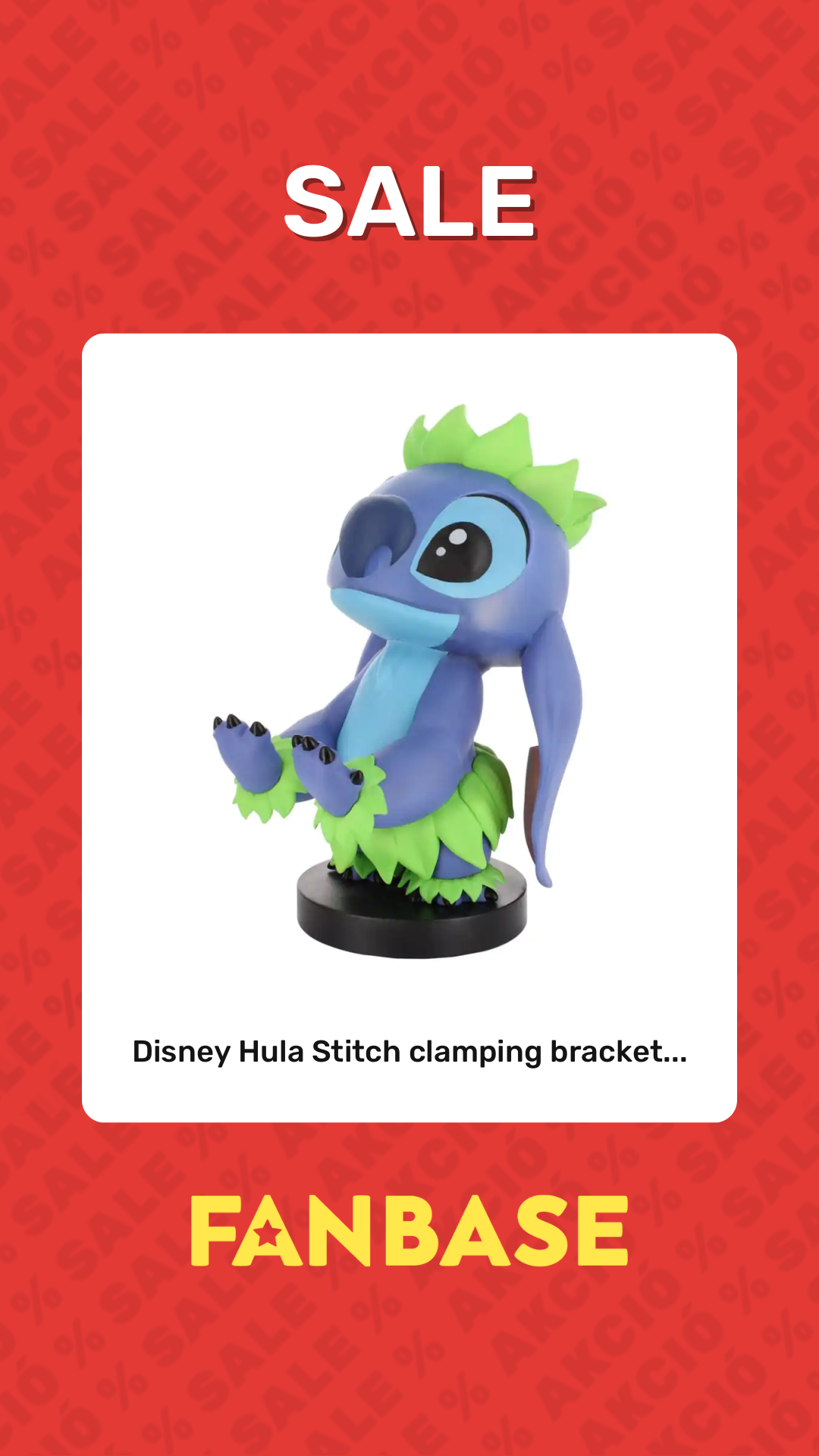 Sale: Disney Hula Stitch clamping bracket...