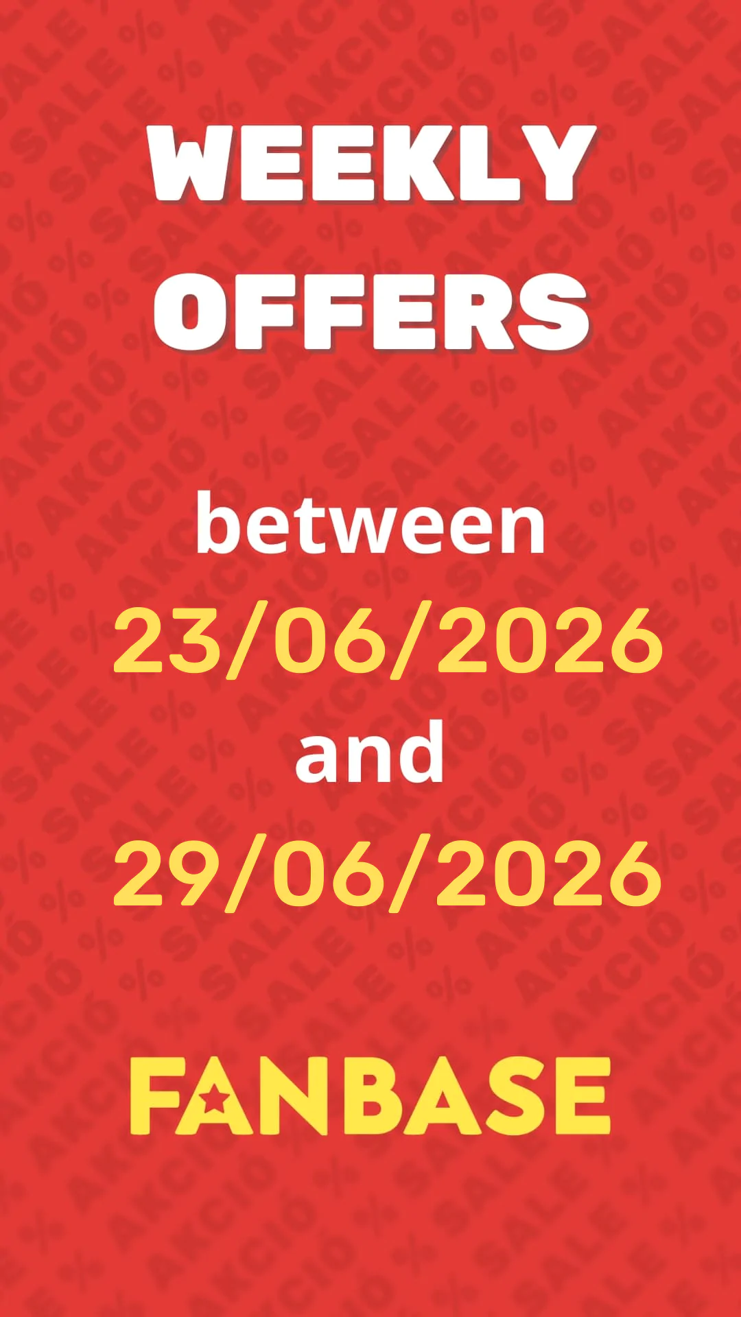Weekly Offers betweeen 23/06 and 29/06