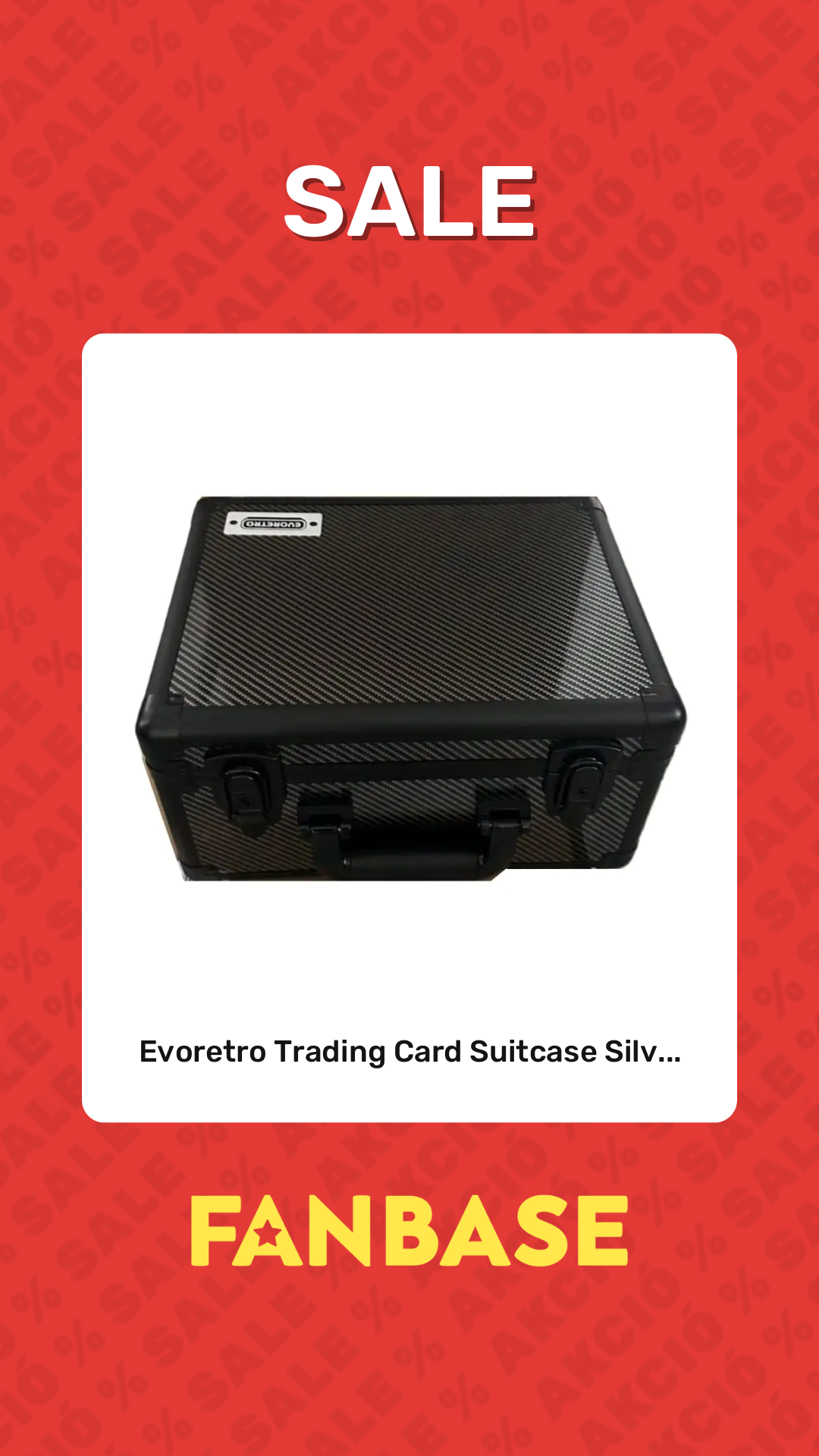 Sale: Evoretro Trading Card Suitcase Silv...