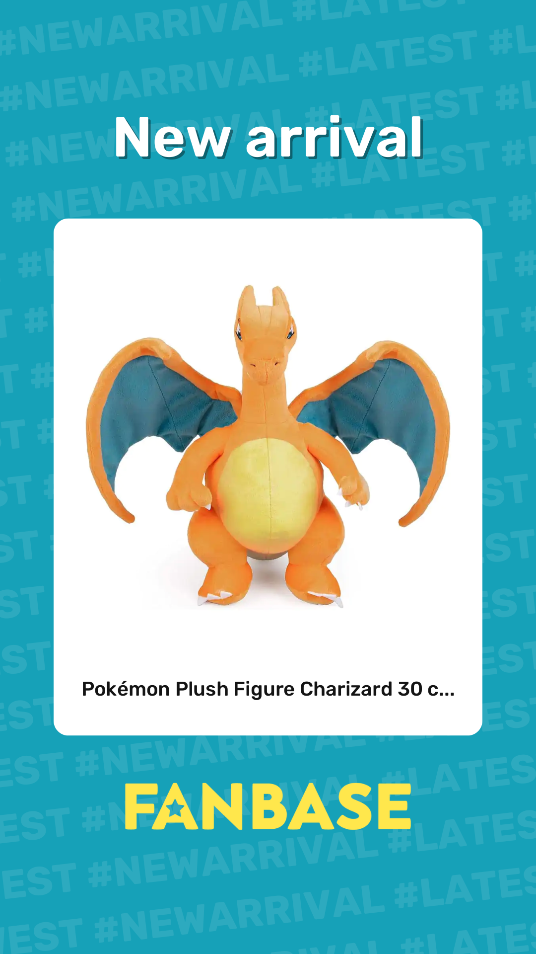 New arrival: Pokémon Plush Figure Charizard 30 c...