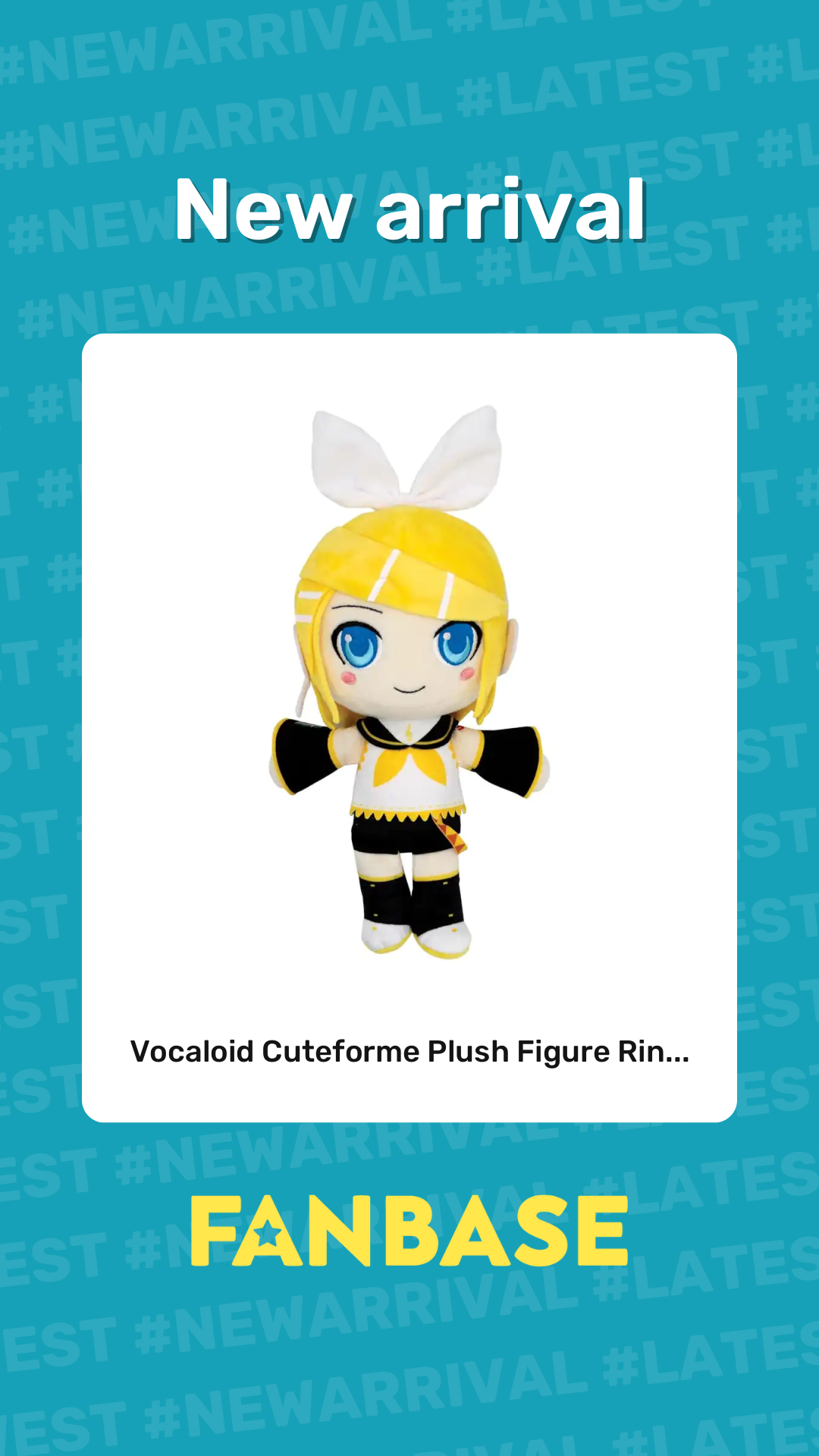 New arrival: Vocaloid Cuteforme Plush Figure Rin...