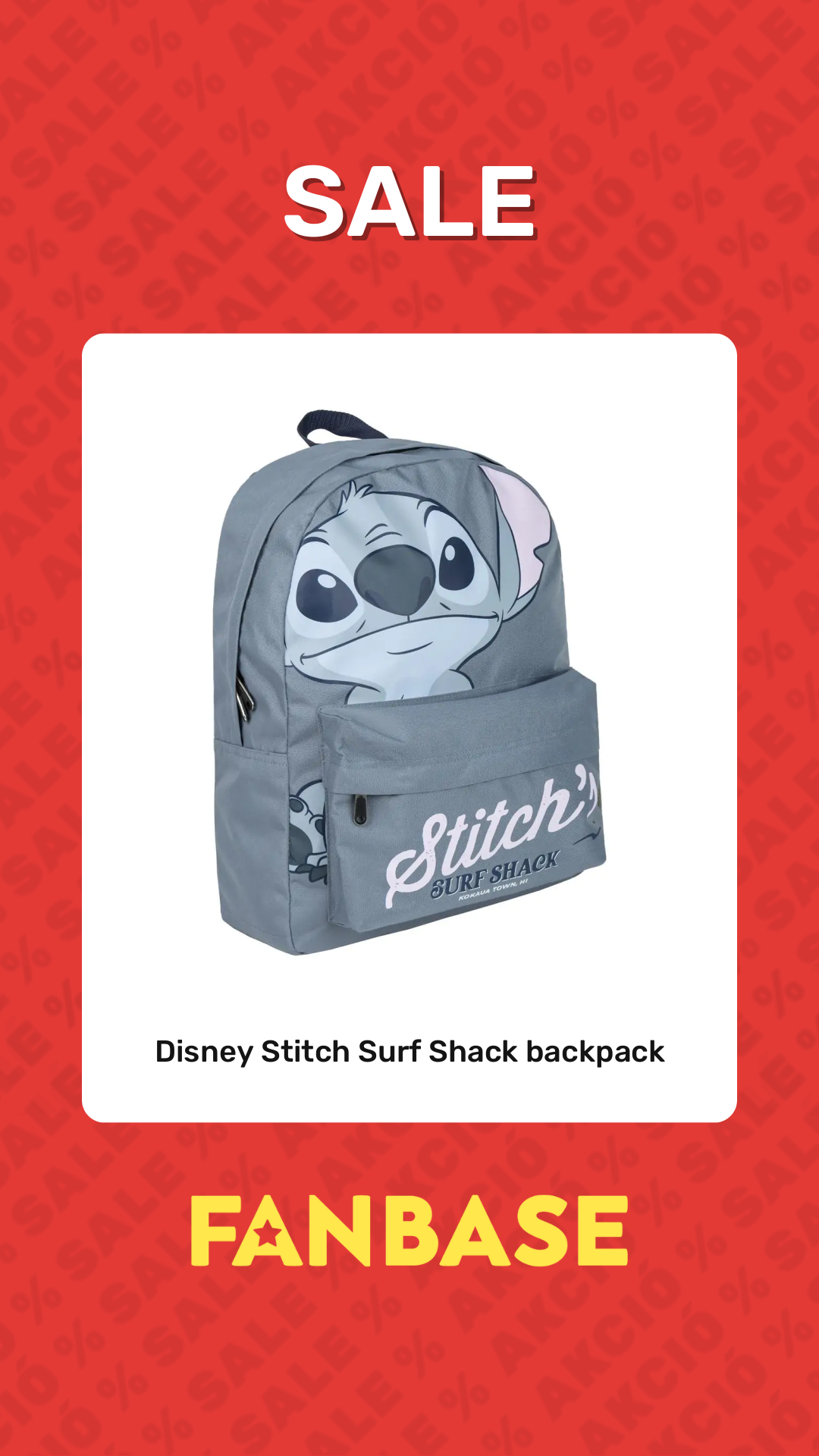 Sale: Disney Stitch Surf Shack backpack