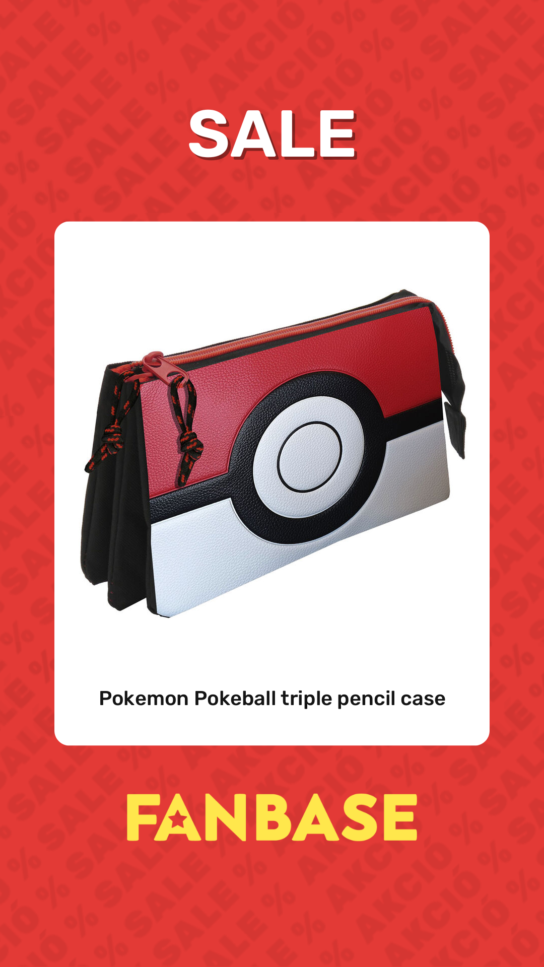Sale: Pokemon Pokeball triple pencil case