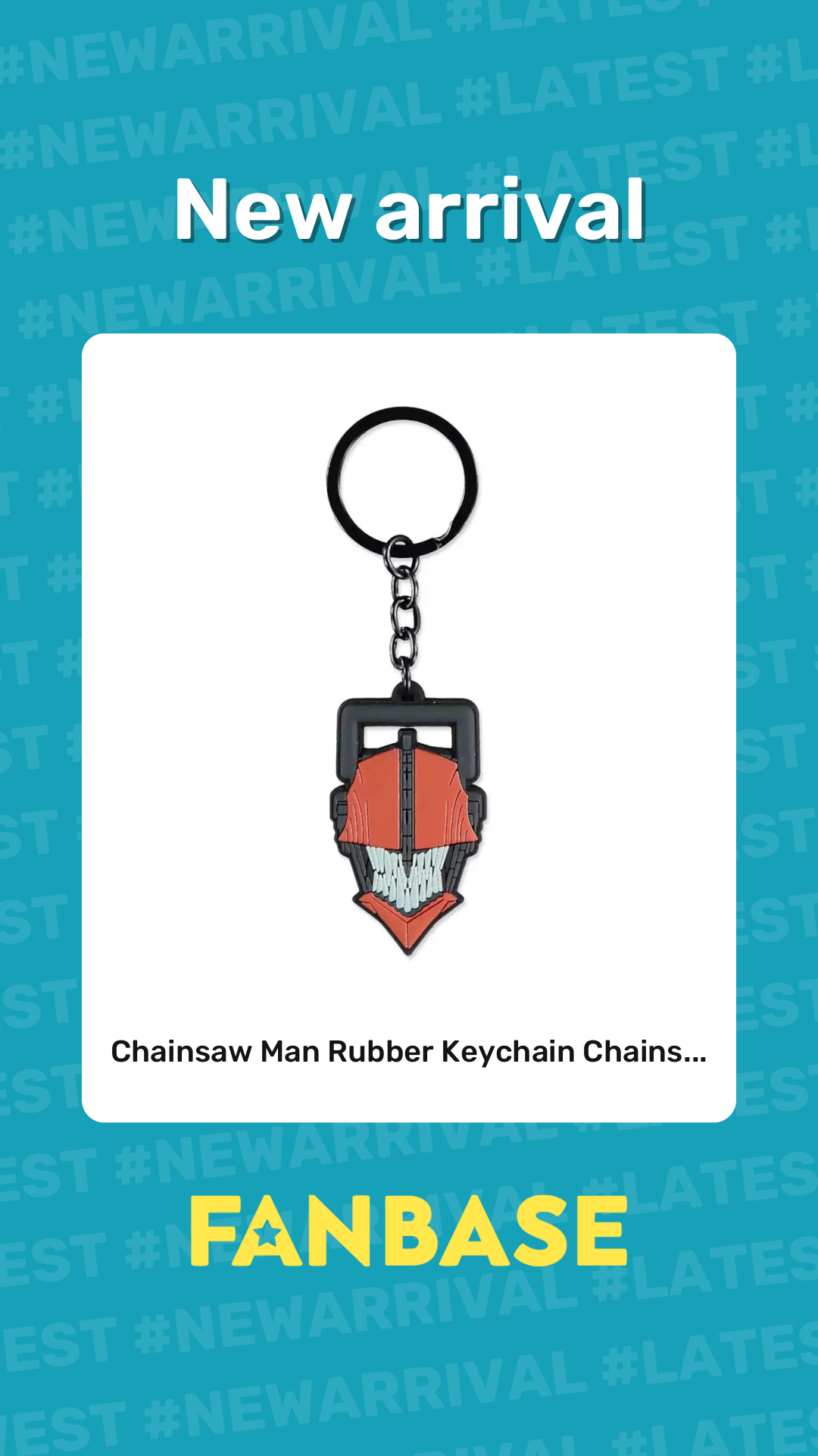 New arrival: Chainsaw Man Rubber Keychain Chains...